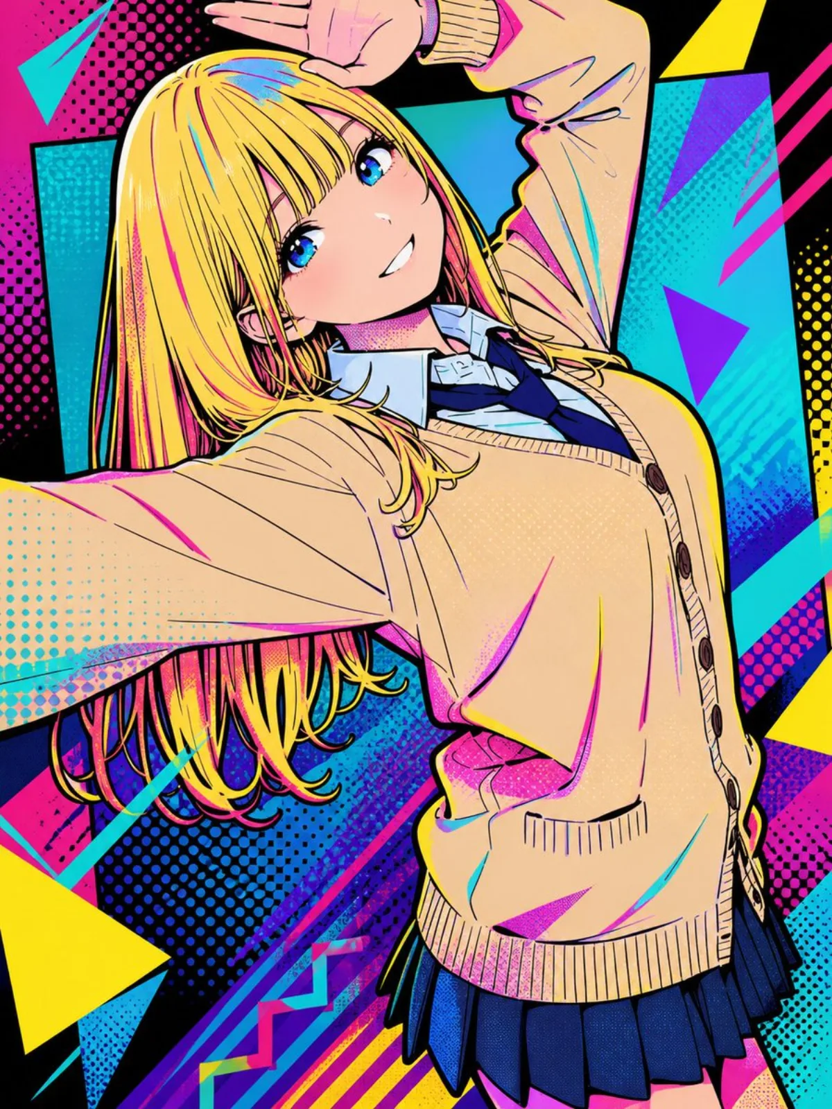 VHS Retro High School Portrait