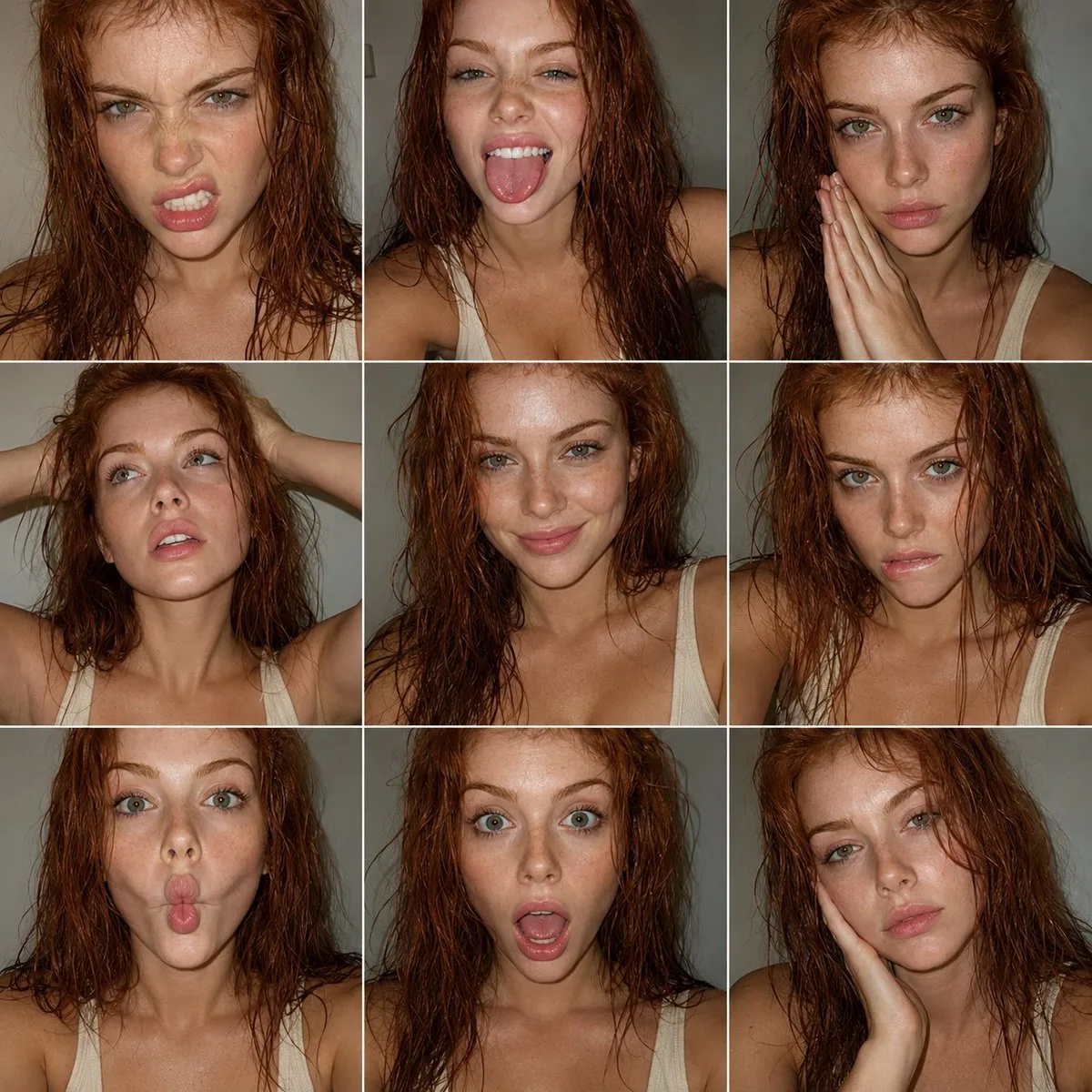 A Stylized FACS Expression Portrait Grid