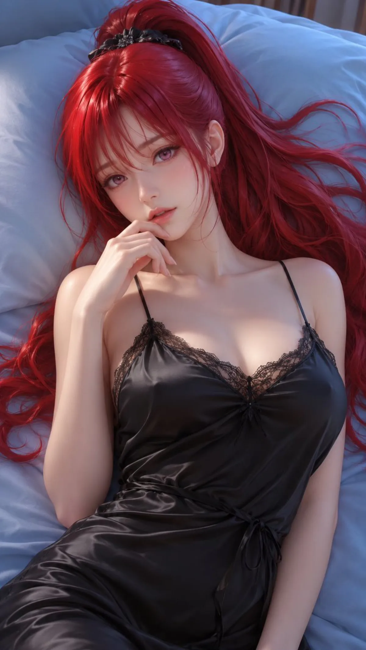 A Editorial Scarlet Night 3D CG Portrait