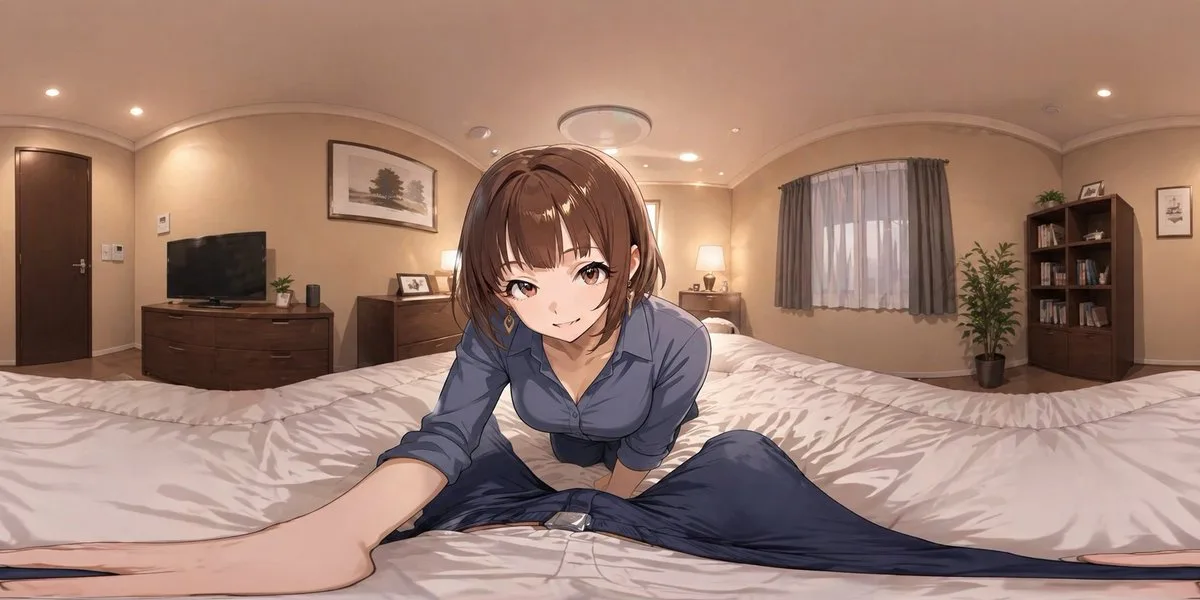 A Crafted Anime VR Bedroom Encounter