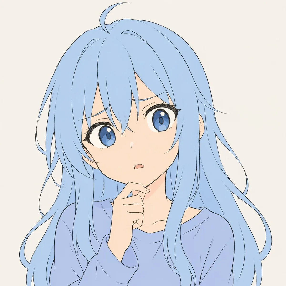 A Editorial Pastel Anime Character Sketch