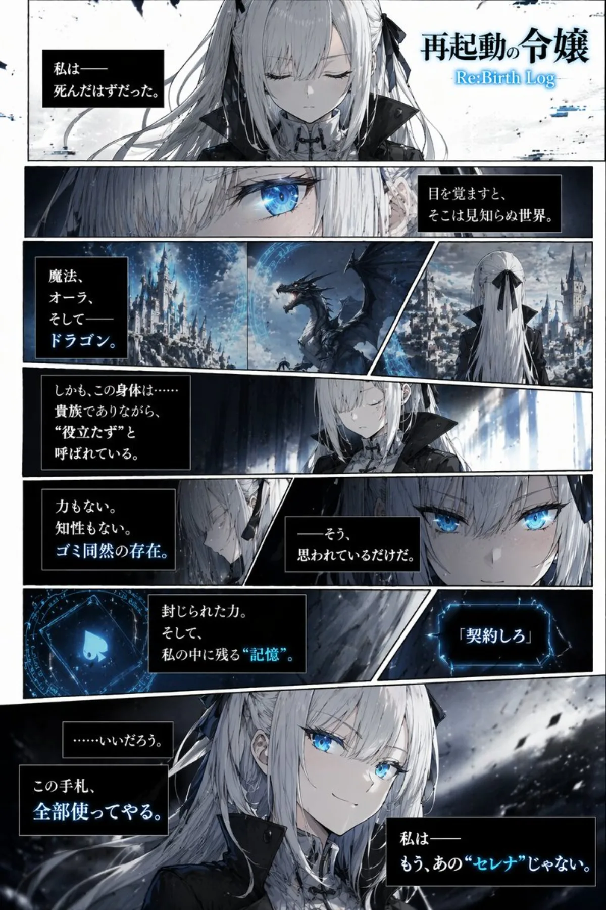 匠心视角下的黑暗奇幻漫画页生成器