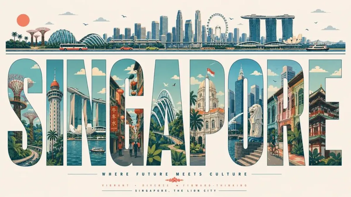 Ultra-high-resolution Typography Travel Poster Themed Around [CITY NAM