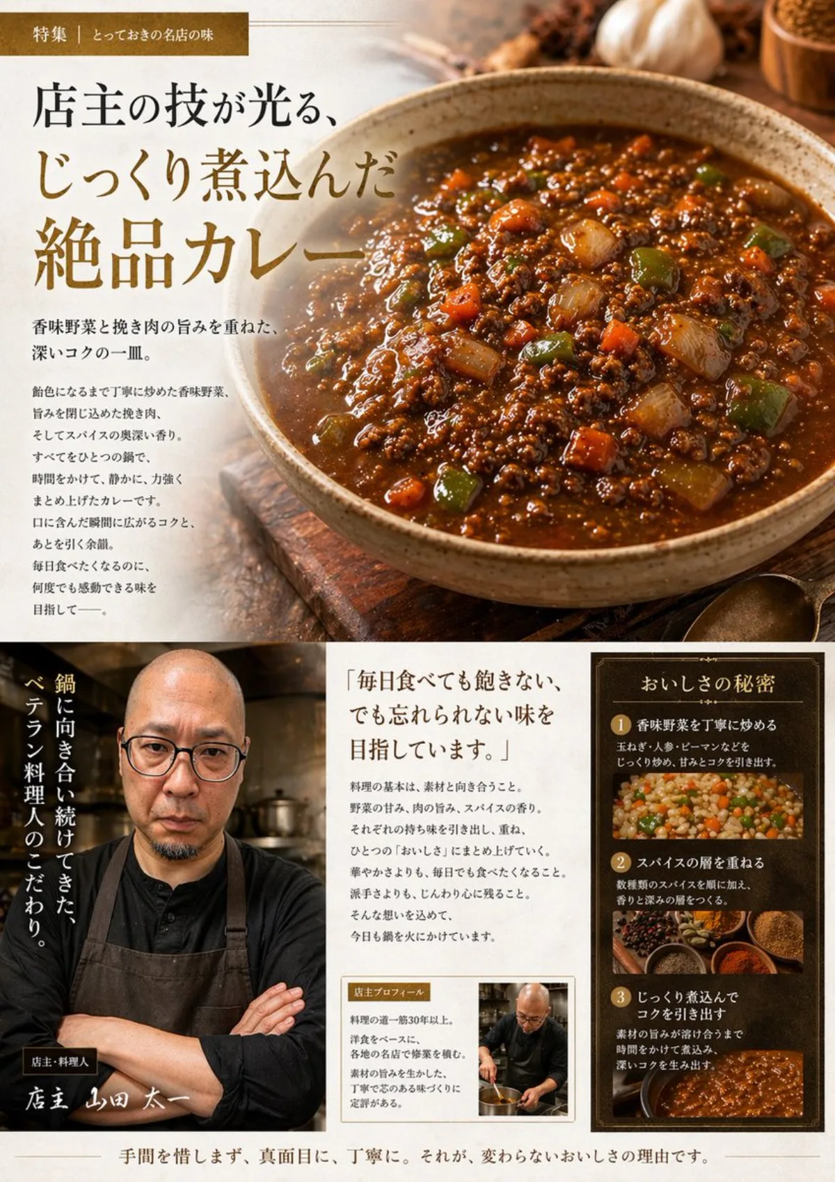 日式美食咖喱广告排版：升级诠释