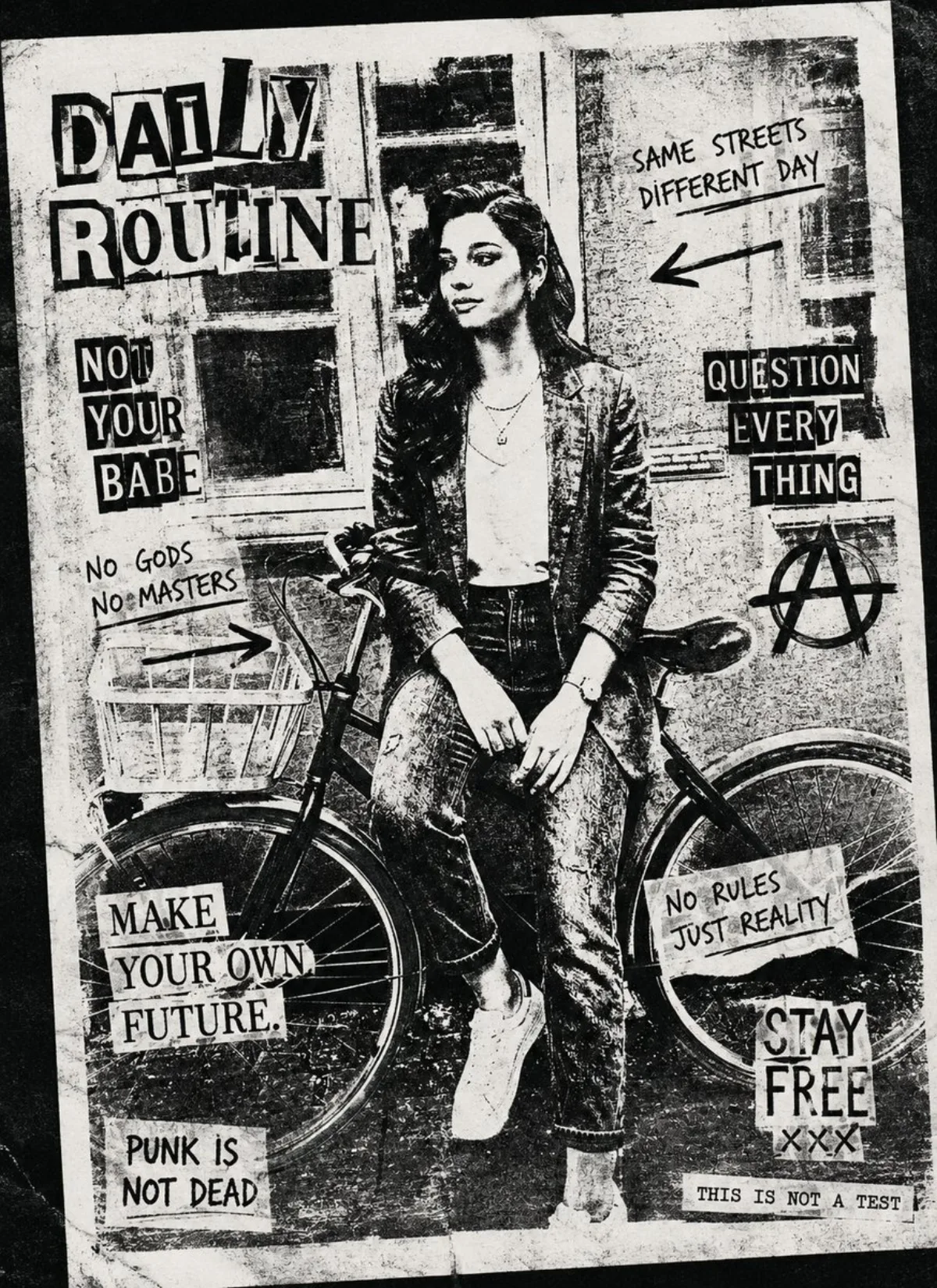 Black and White Xerox Zine Effect