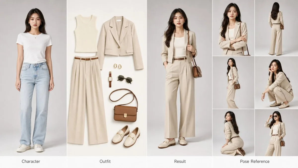 Fashion Comparison Poster with AI