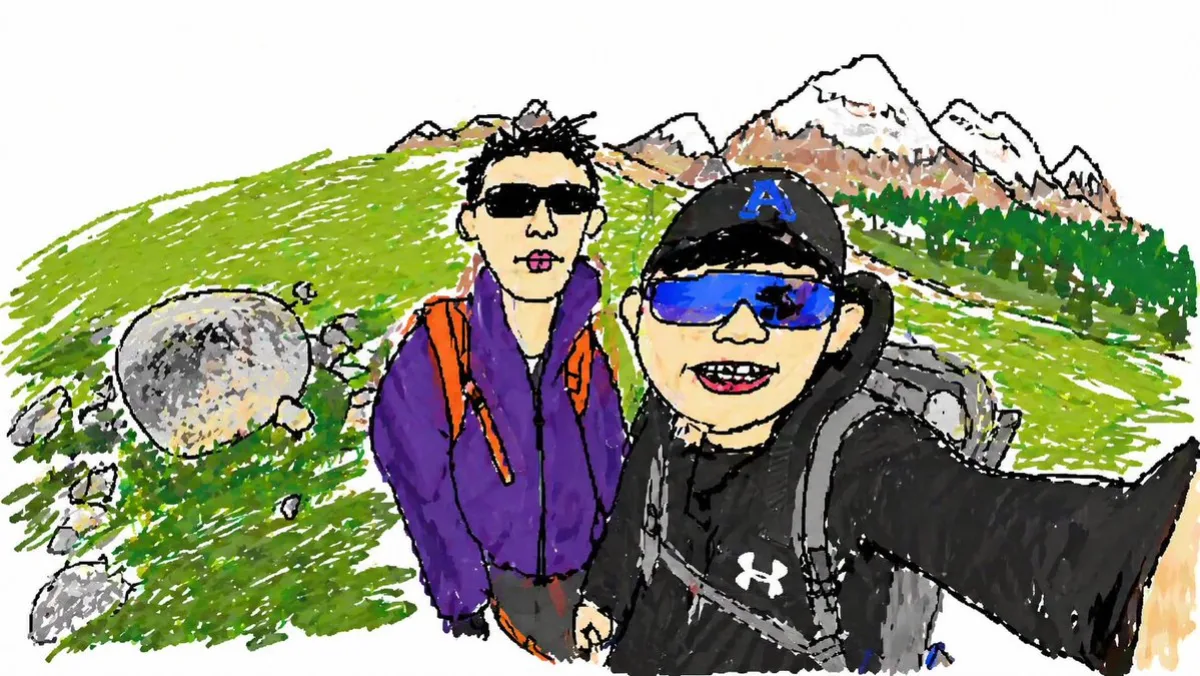 Hiking Photo to Marker Sketch (Studio-Grade)