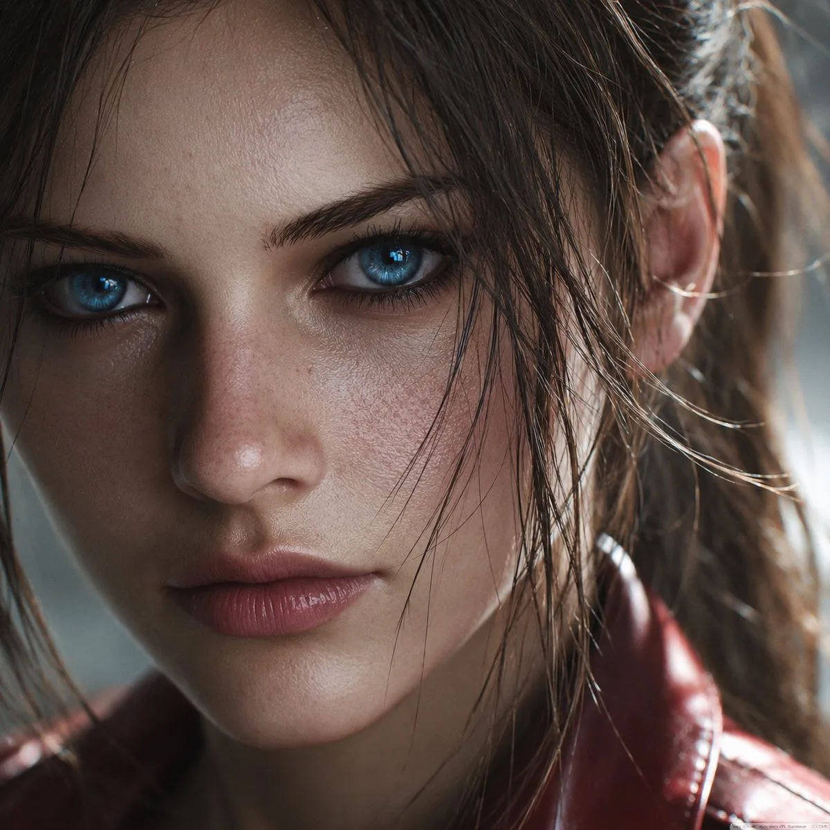 Stylized Claire Redfield Photoreal Face Restoration