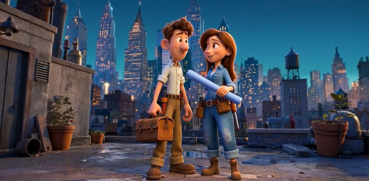 Pixar Rooftop Renovation Duo - Signature Style