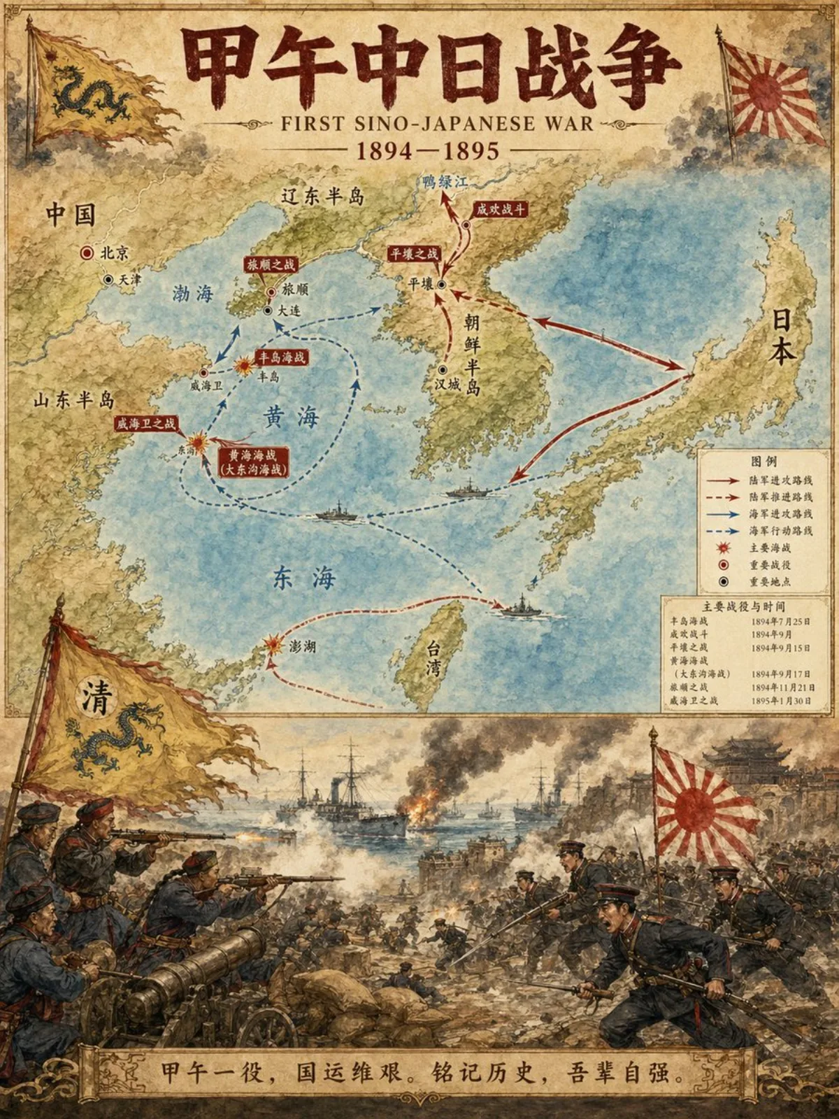 Historical Event Map Illustrator