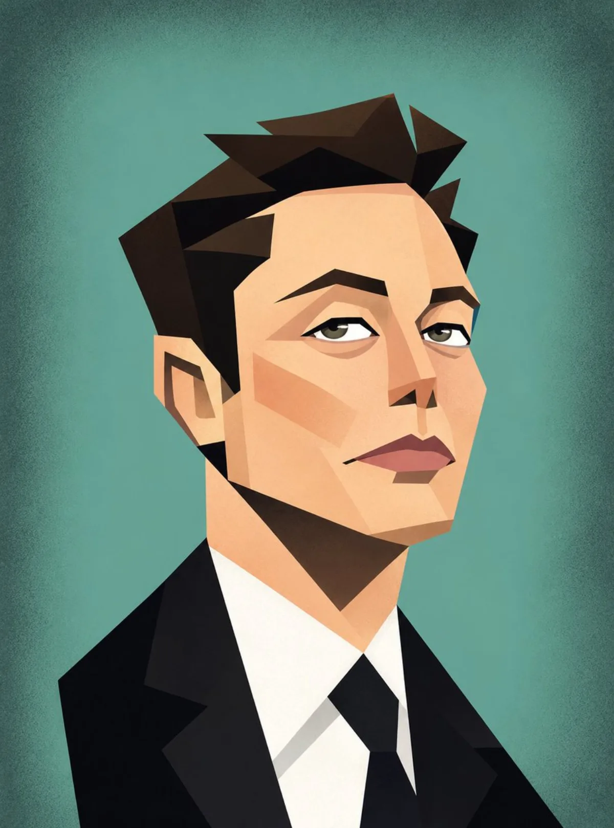 Cubist Vector Caricature Portraits