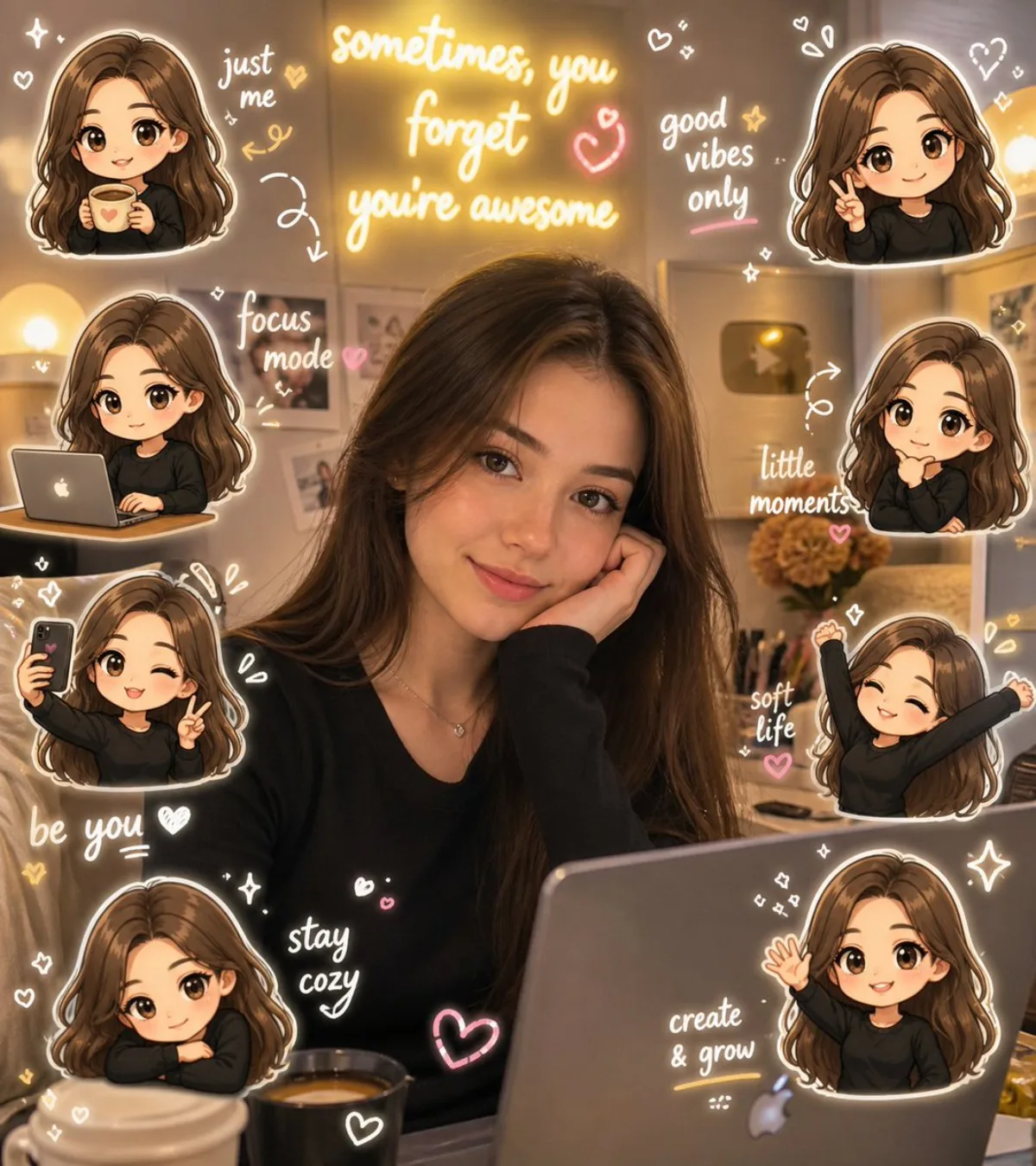 Chibi Avatar Scrapbook Photo (Crafted)
