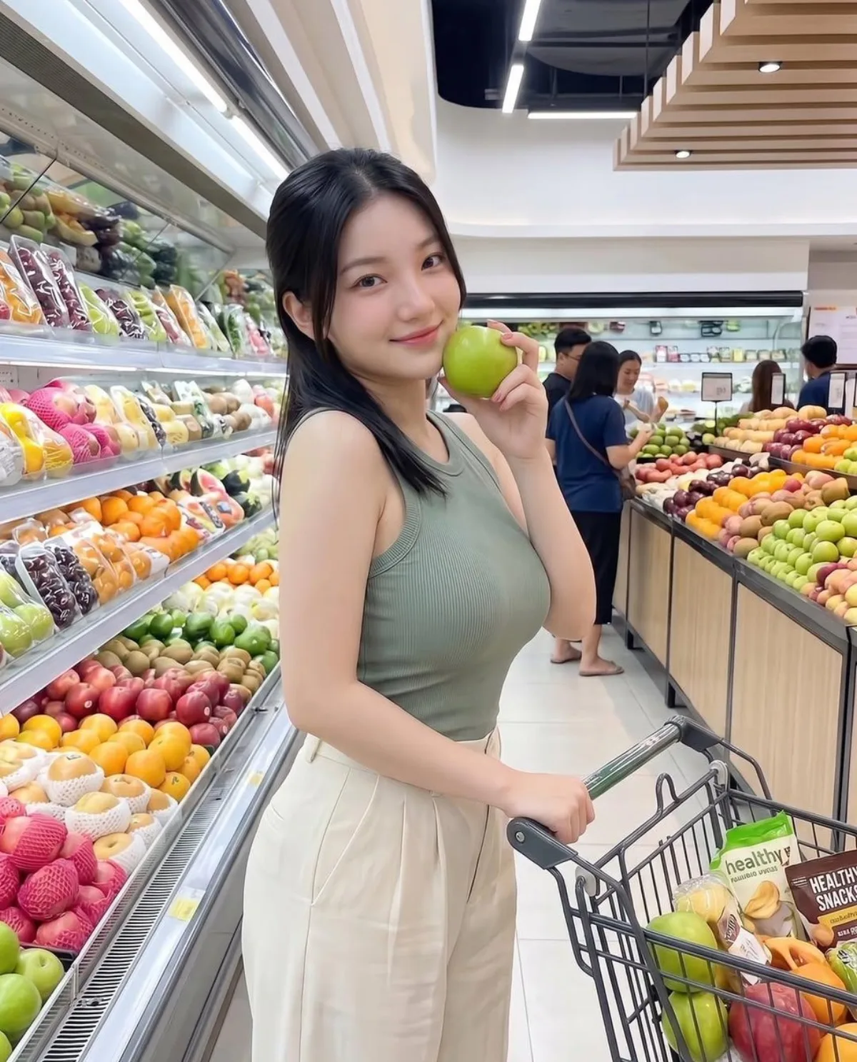 Premium Modern Grocery Store Lifestyle Portrait