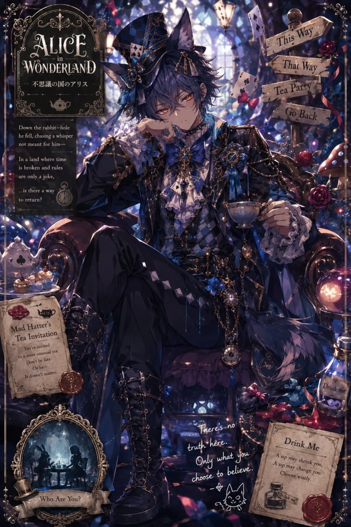 Gothic Alice Tea Party Poster (Studio-Grade)