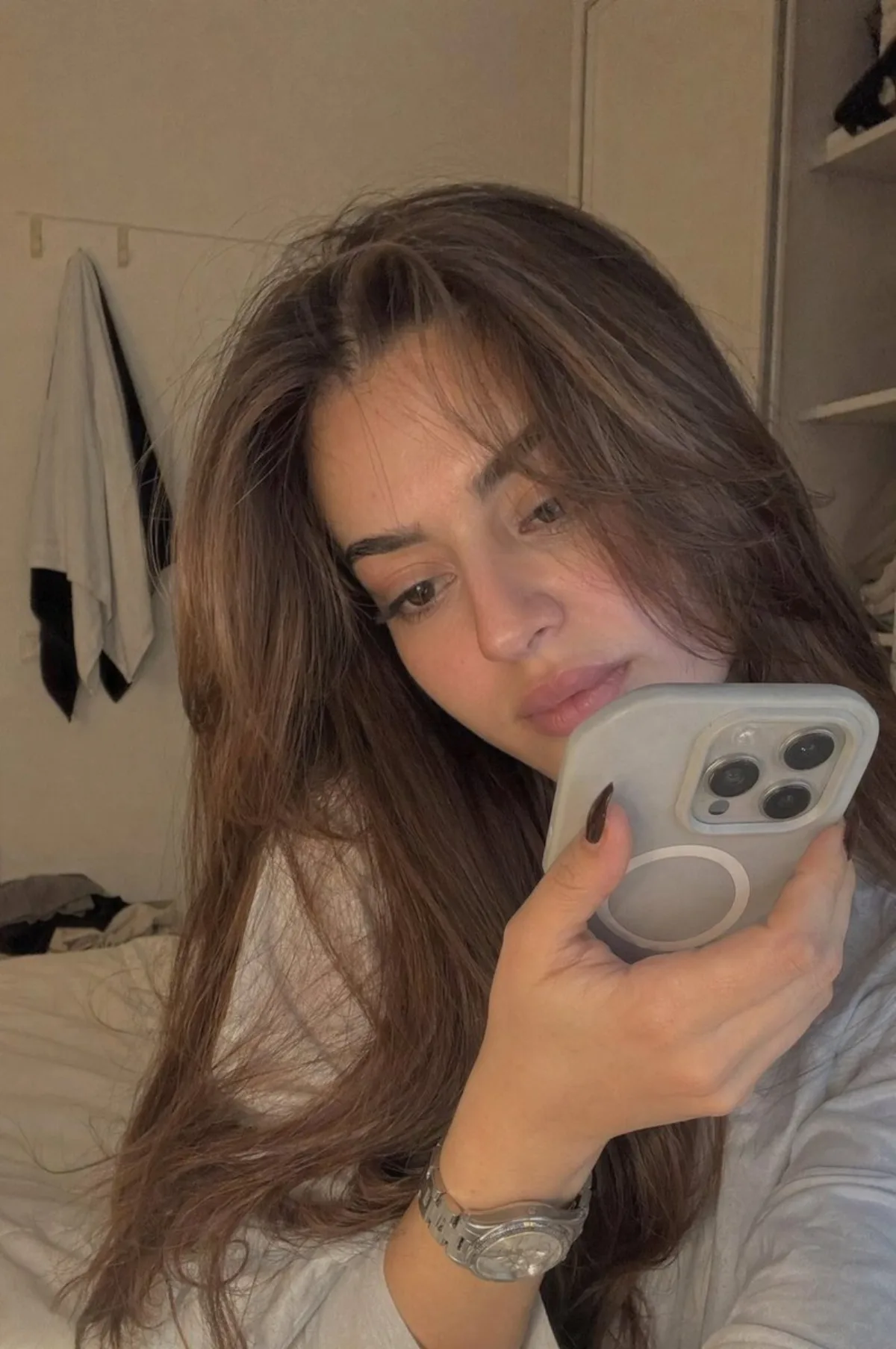 Realistic Bedroom Phone Recording Style