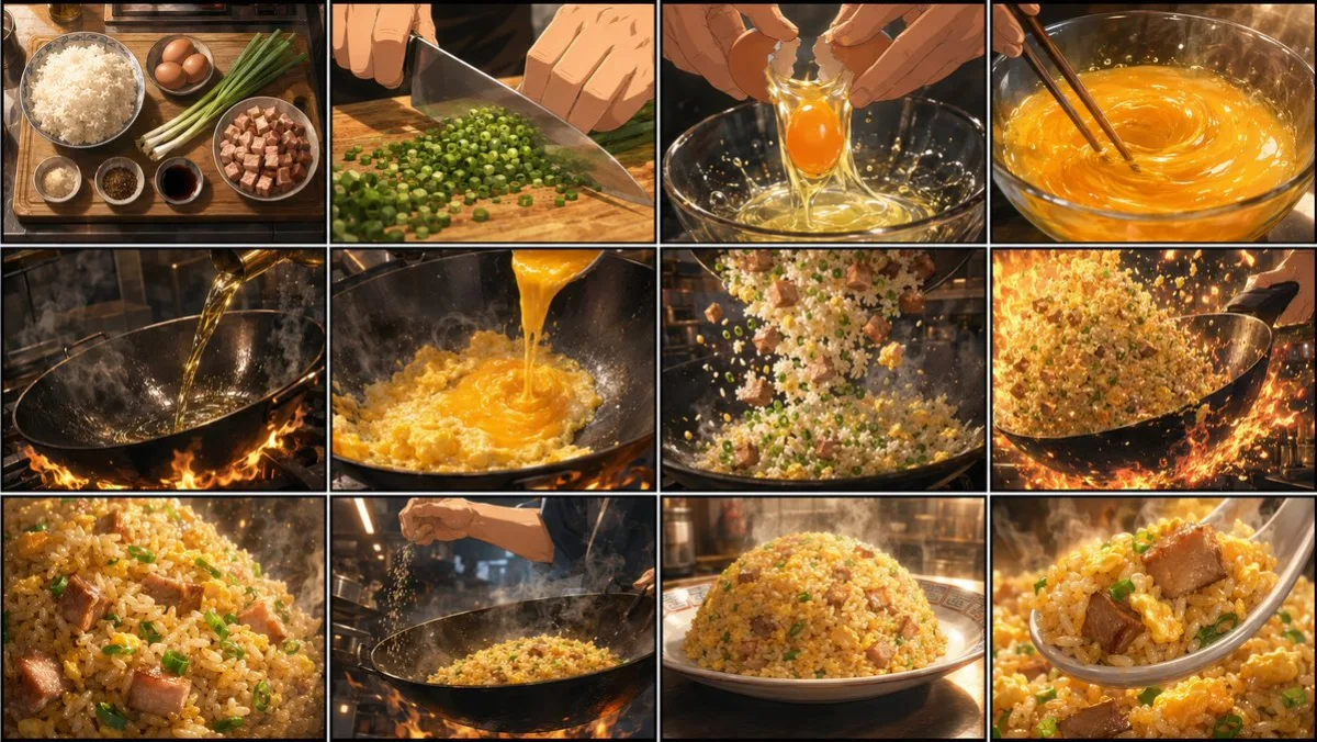 Golden Fried Rice Storyboard (Modern)