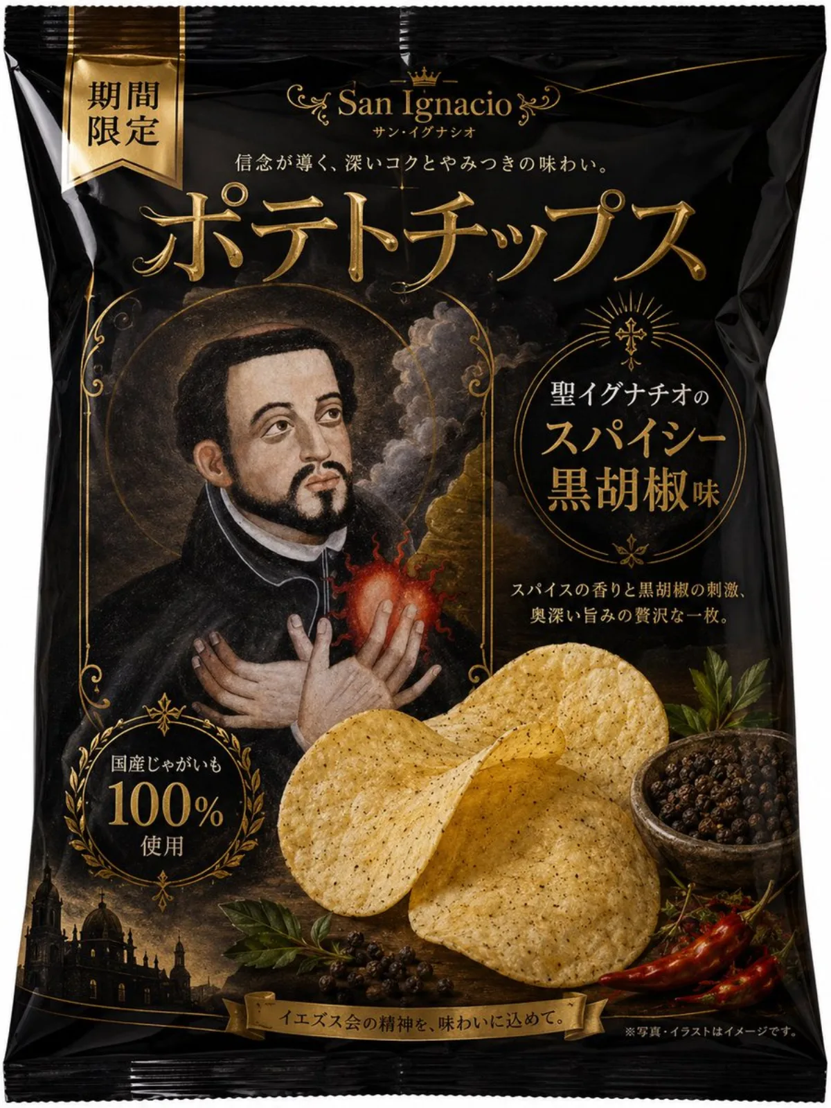 奢华圣徒薯片包装