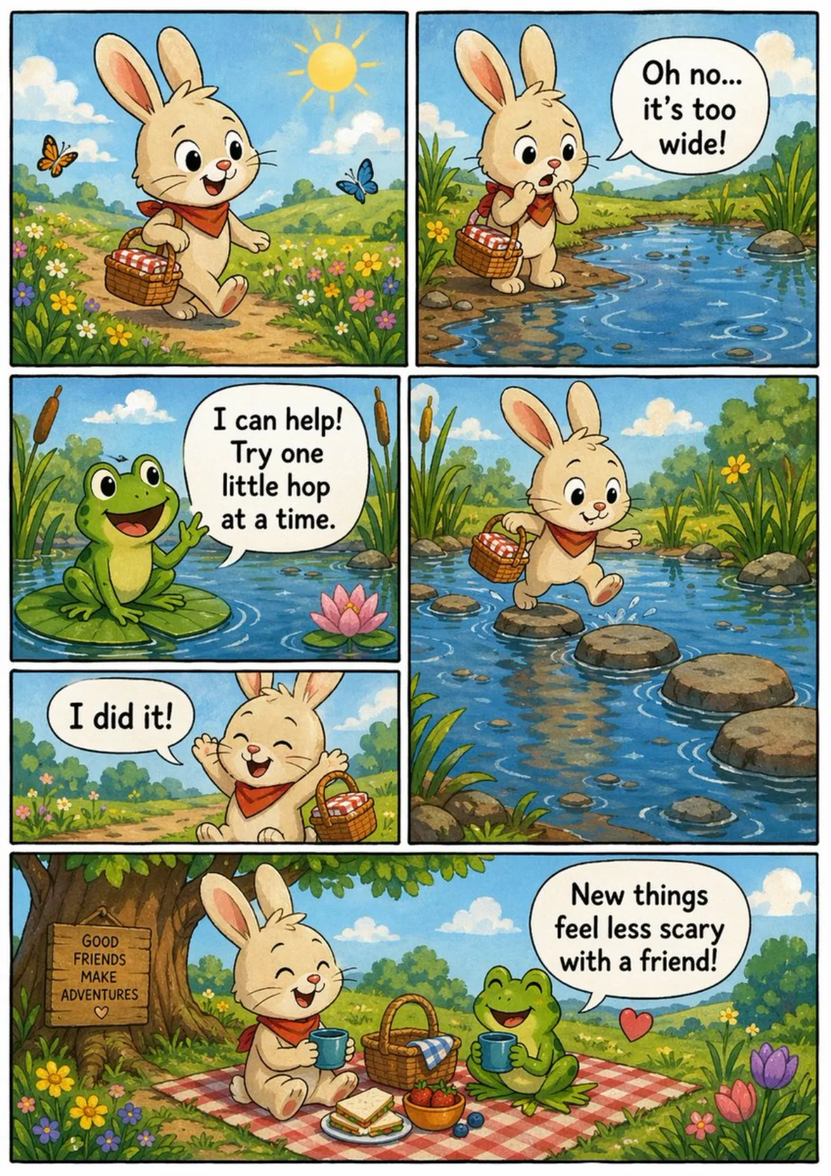 独立漫画书页（主图风格）