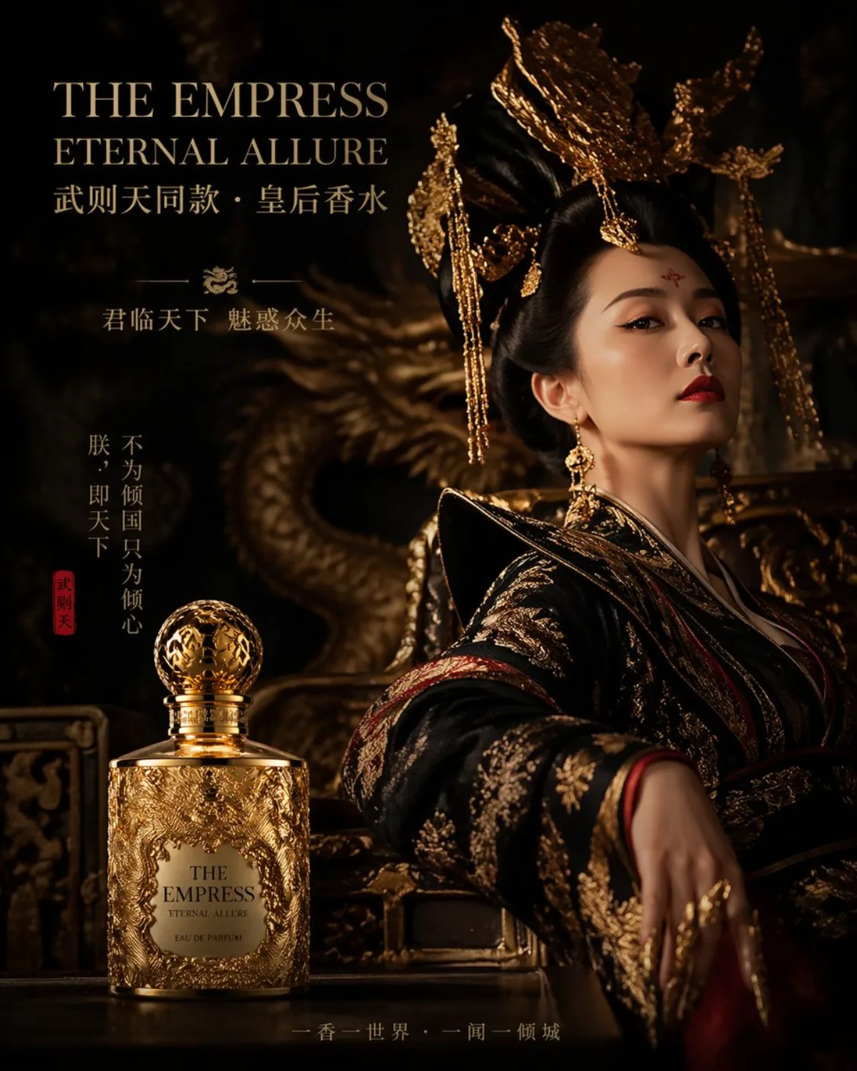 主图视角下的皇家香水广告提示