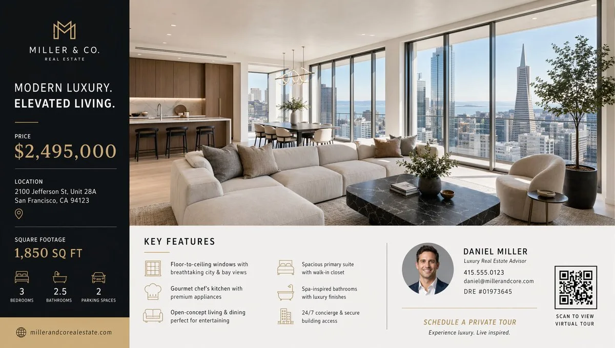A Premium Luxury Real Estate Flyer Layout