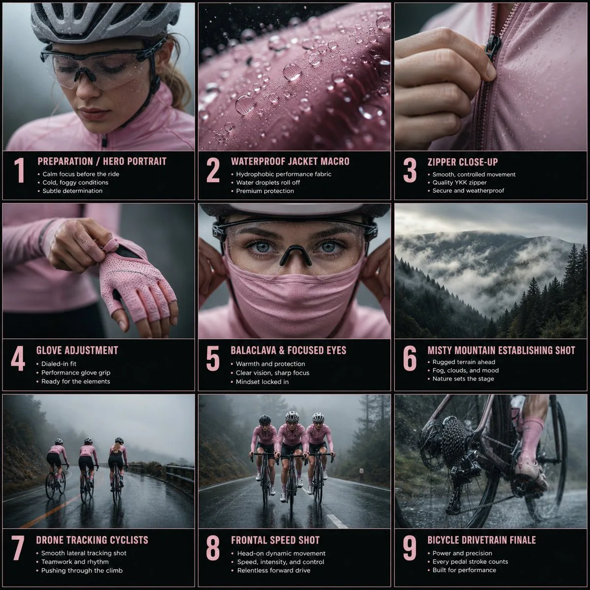 Mountain Cycling Rain Edit Board