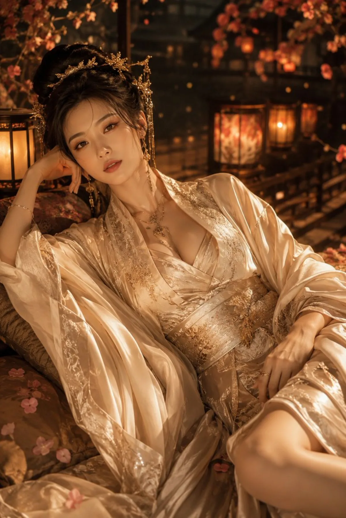 Cinematic Hanfu Fashion Editorial Portrait: A Modern Take