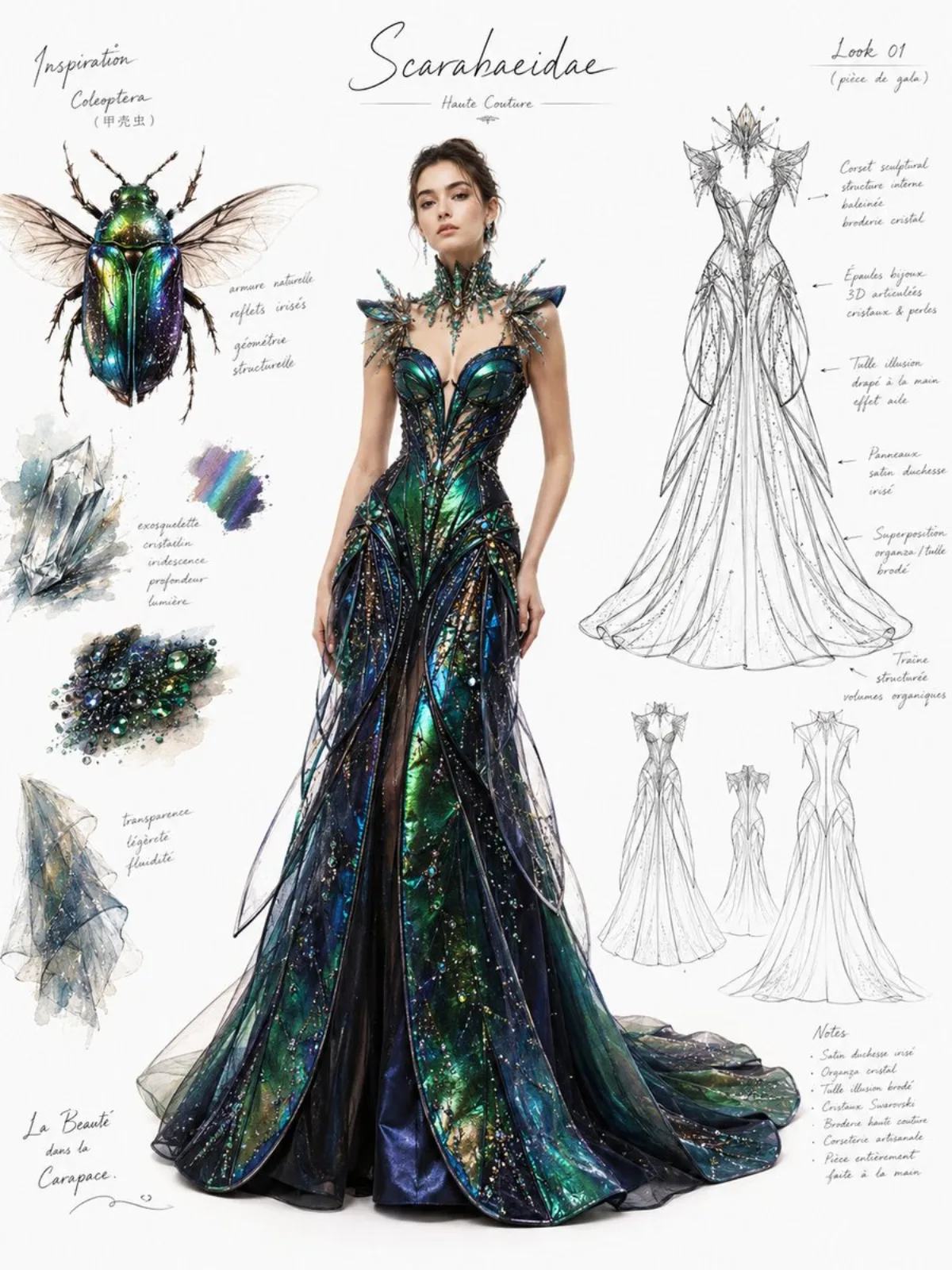 Vogue-Inspired Fashion Illustration Board