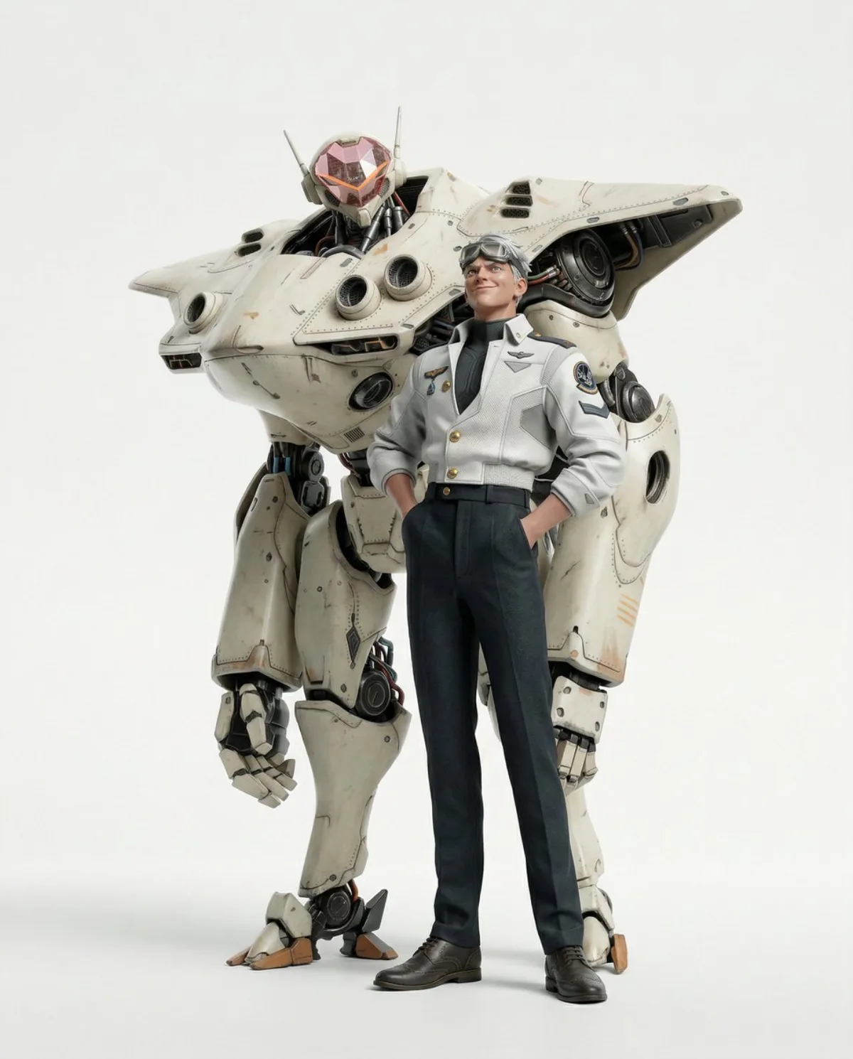 Hyper-realistic 3D CGI Collectible Figurine Render (Refined)
