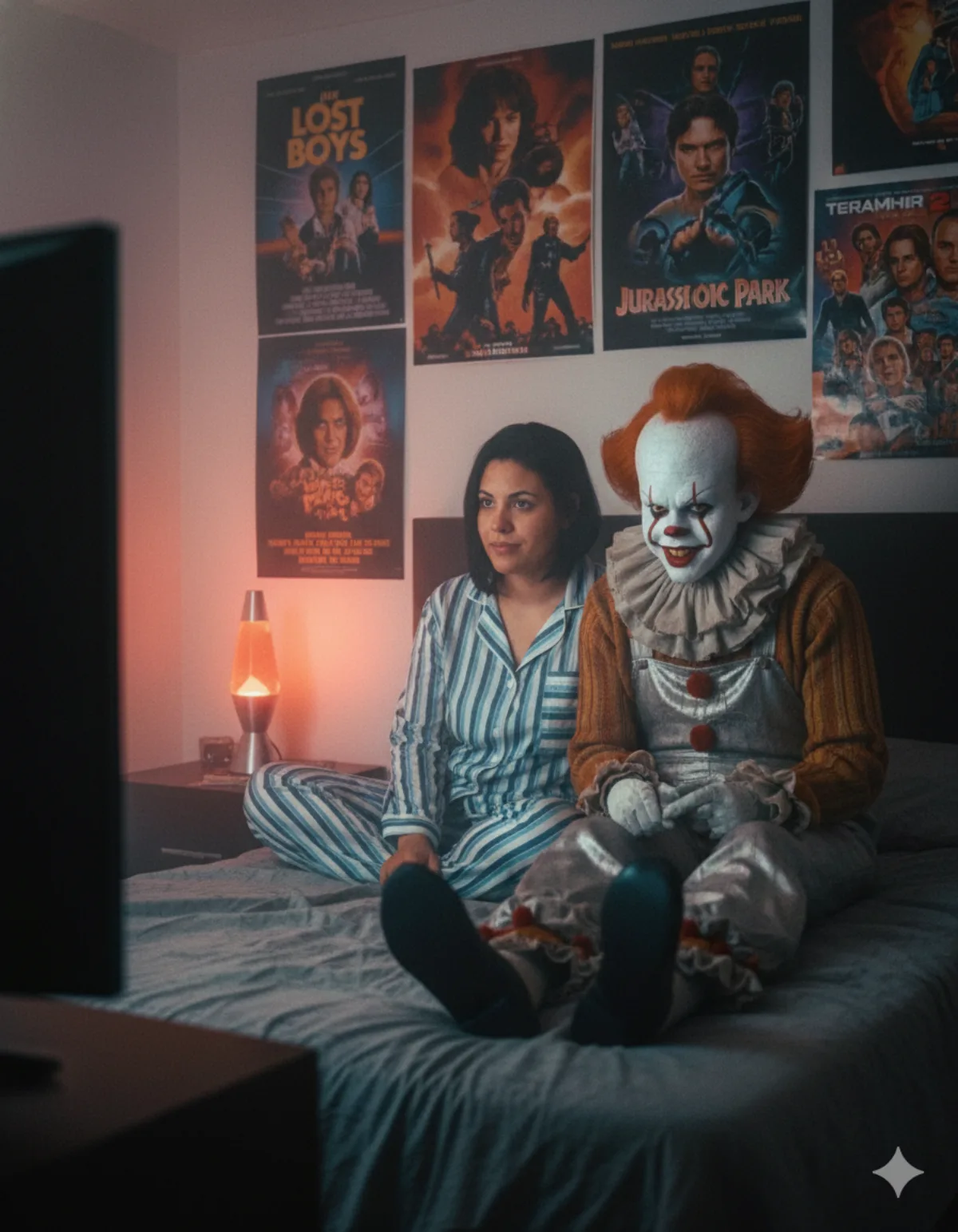 Dreamy Y2K Portrait with Pennywise (Curated)