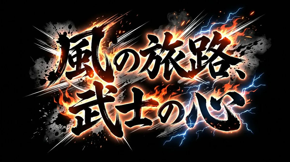 1. Battle Anime Style:
"Title logo for the text '{argument n - Premium Style
