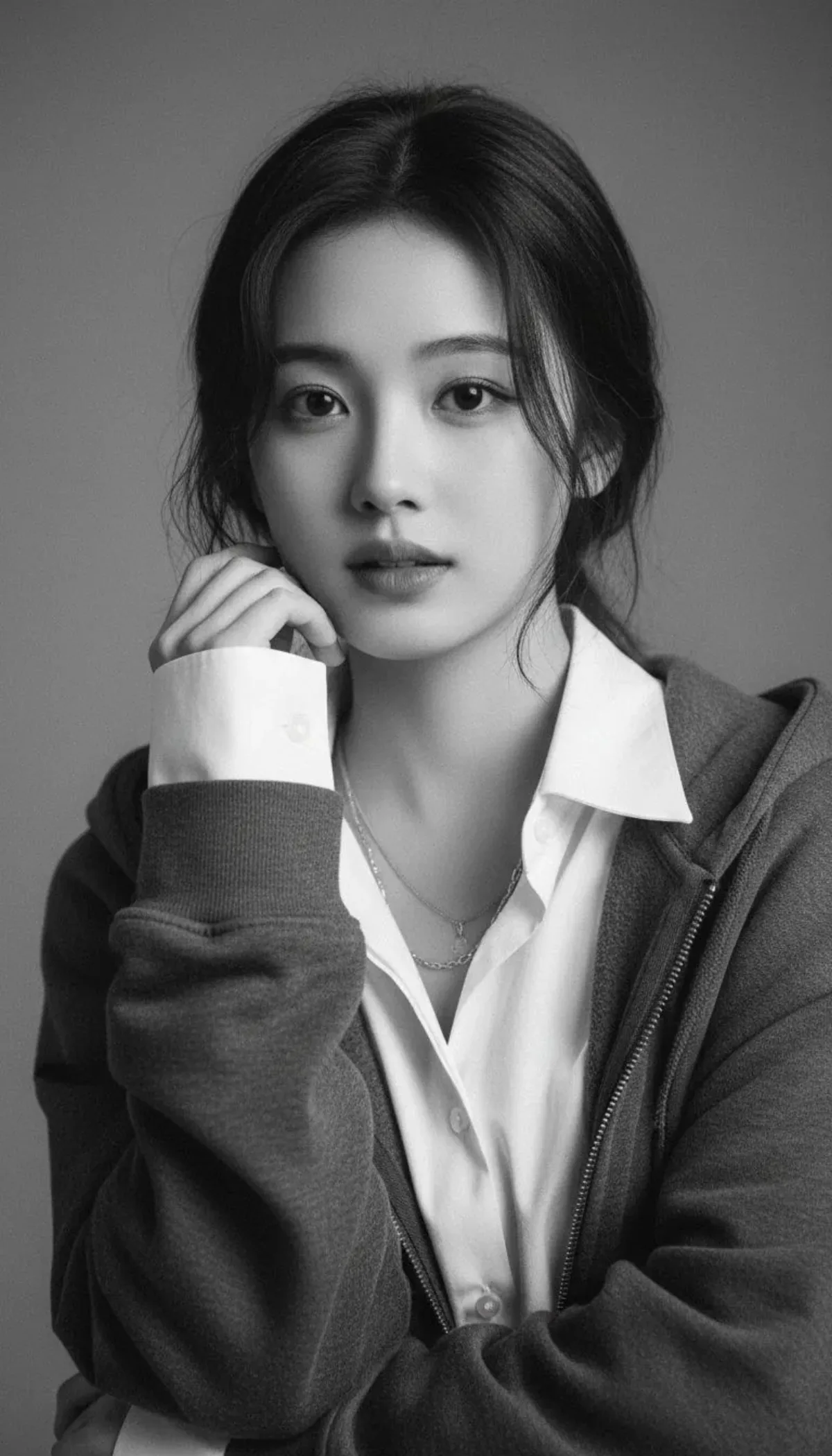 Studio Portrait with Urban Casual Style and Film Grain - Modern Style