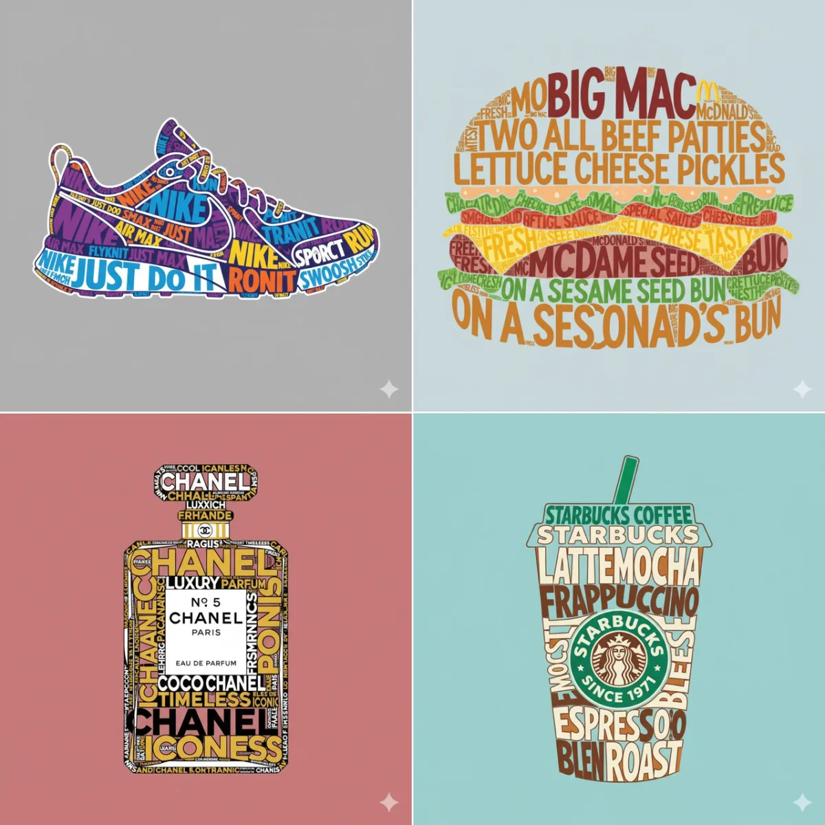 Playful Typographic Object Art