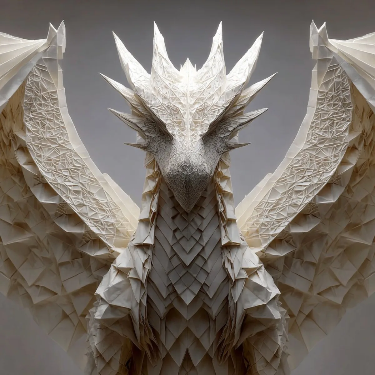 Dragon folding instruction grid prompt: A Modern Take