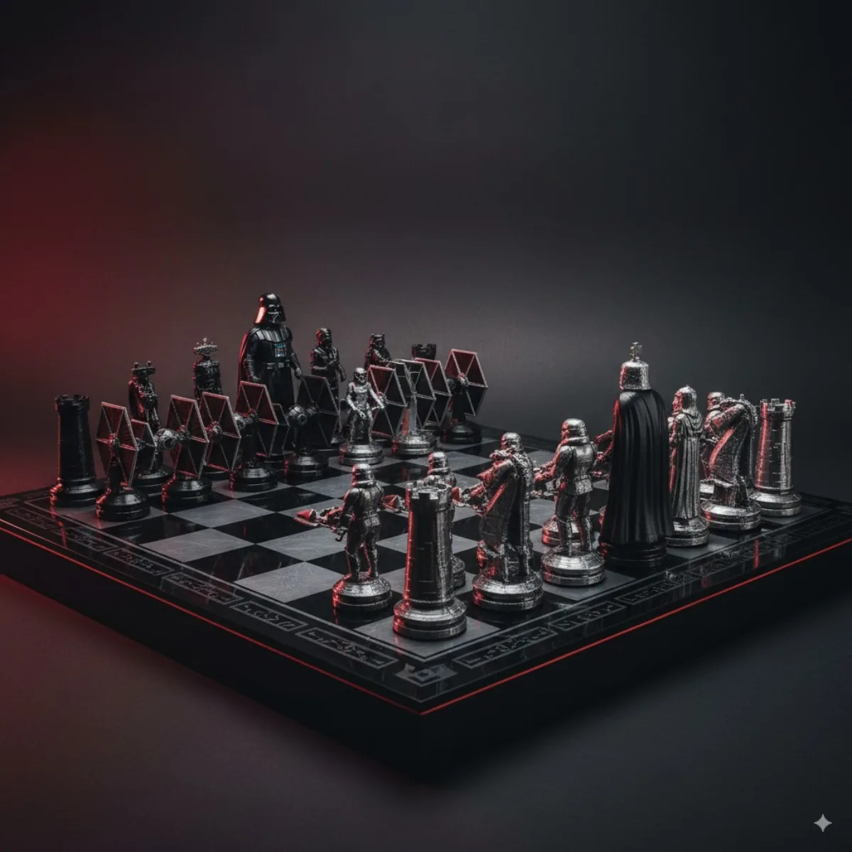 升级风3D可打印国际象棋套装设计