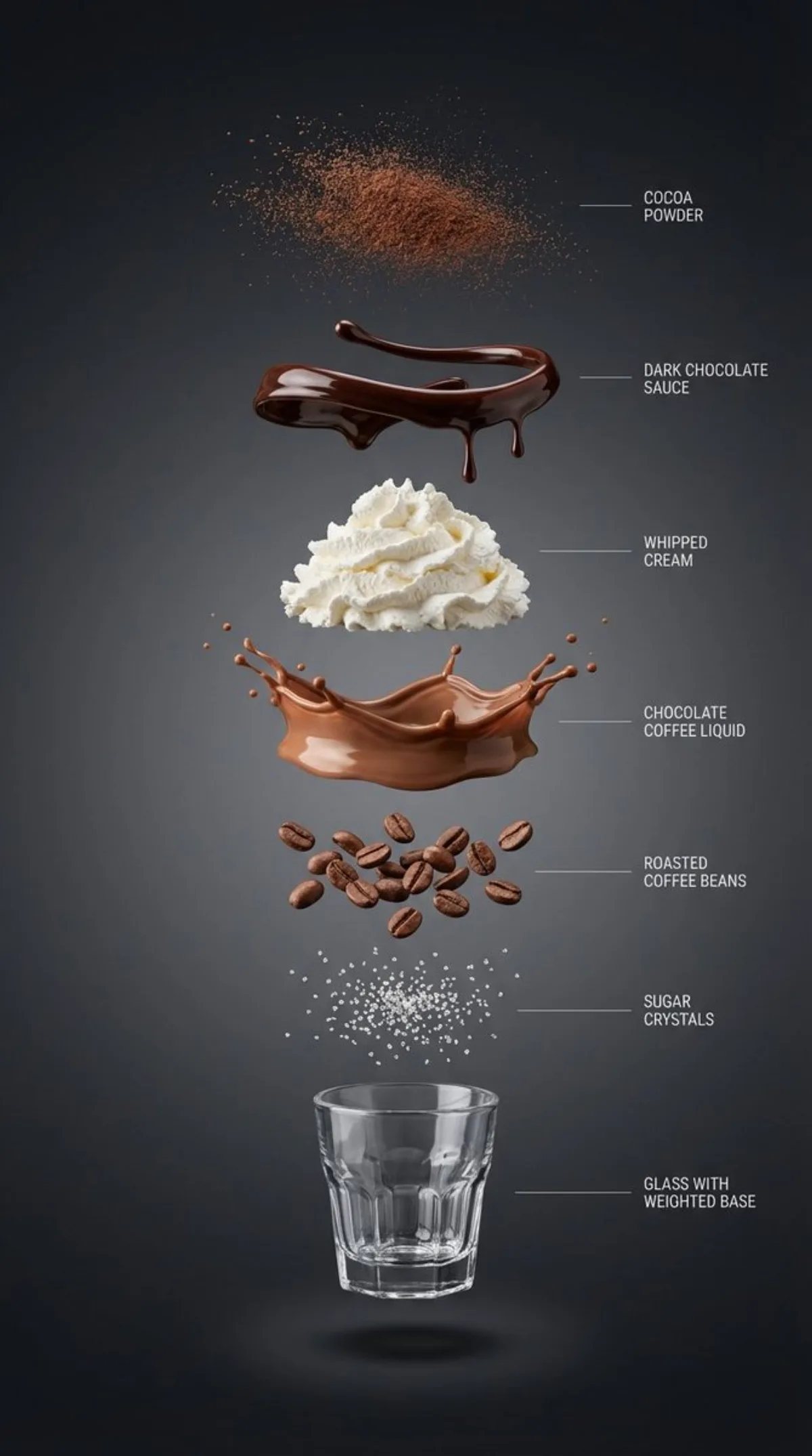 Hyperrealistic Vertical Explosion Cutaway