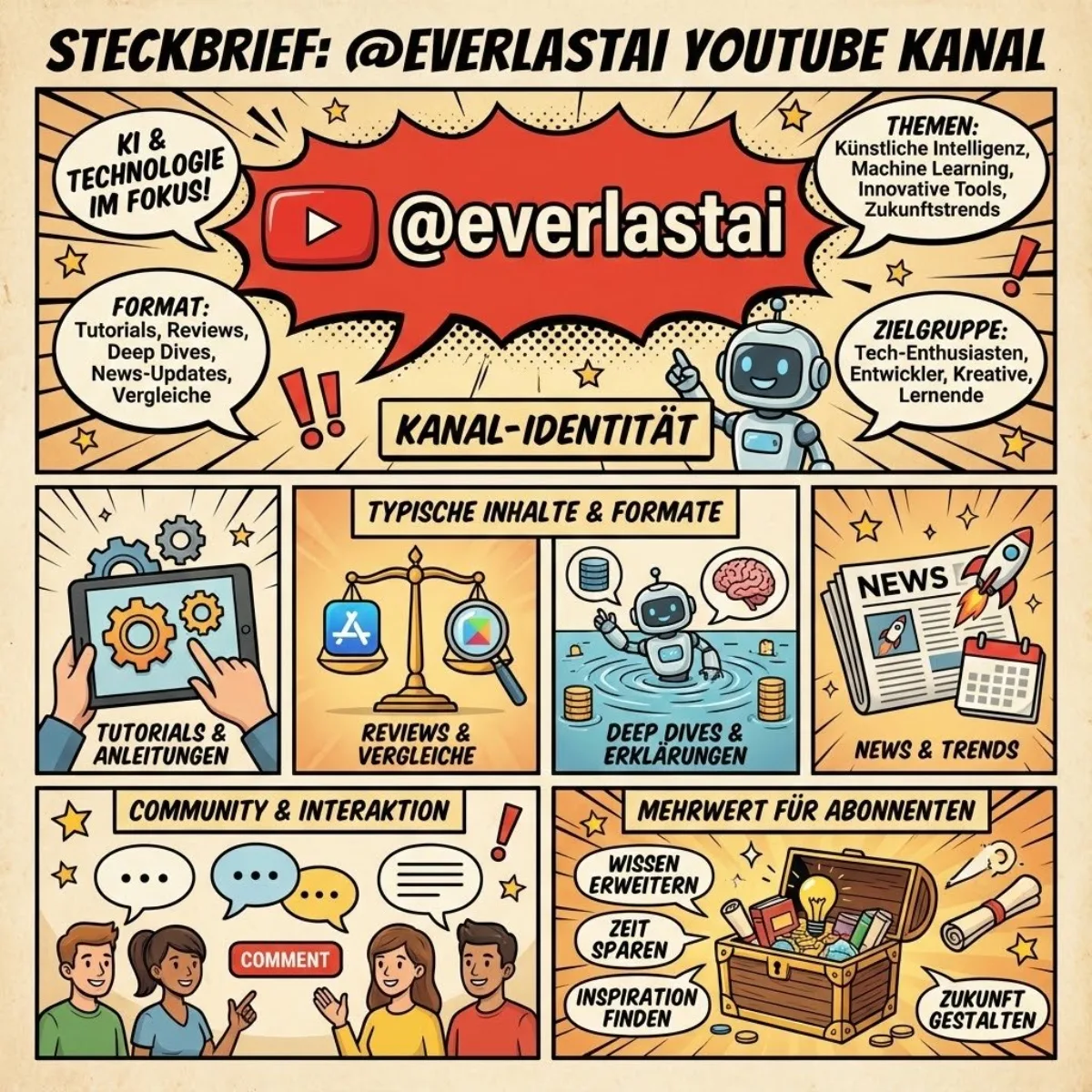 YouTube channel infographic prompt