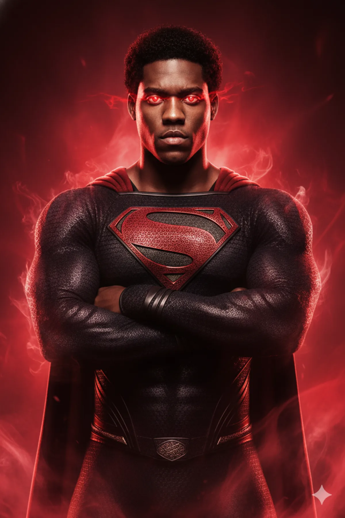 Editorial Portrait of a Superman-like Figure (Hero)