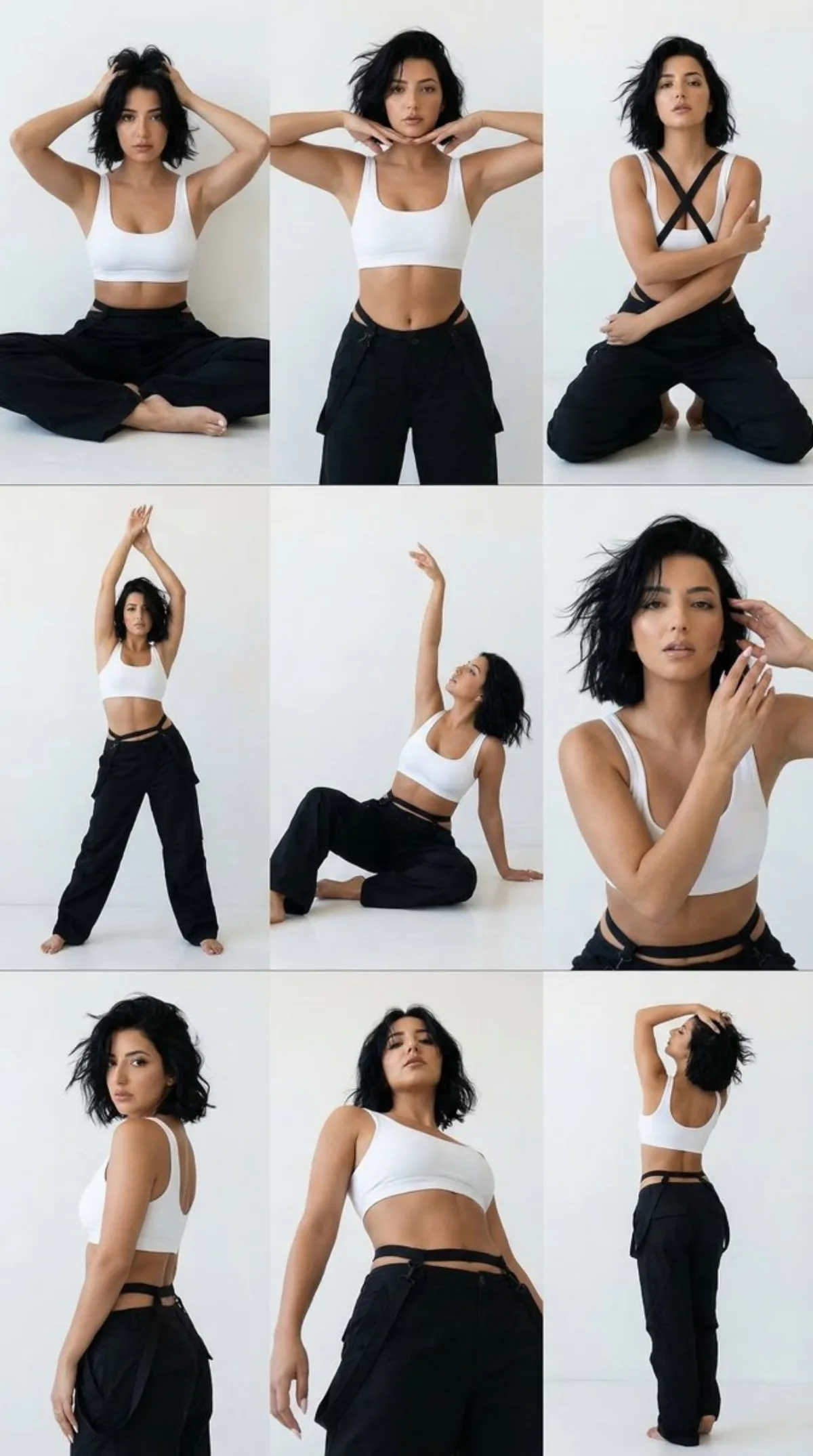 Minimalist Dance-Fashion Editorial Grid: A Editorial Take