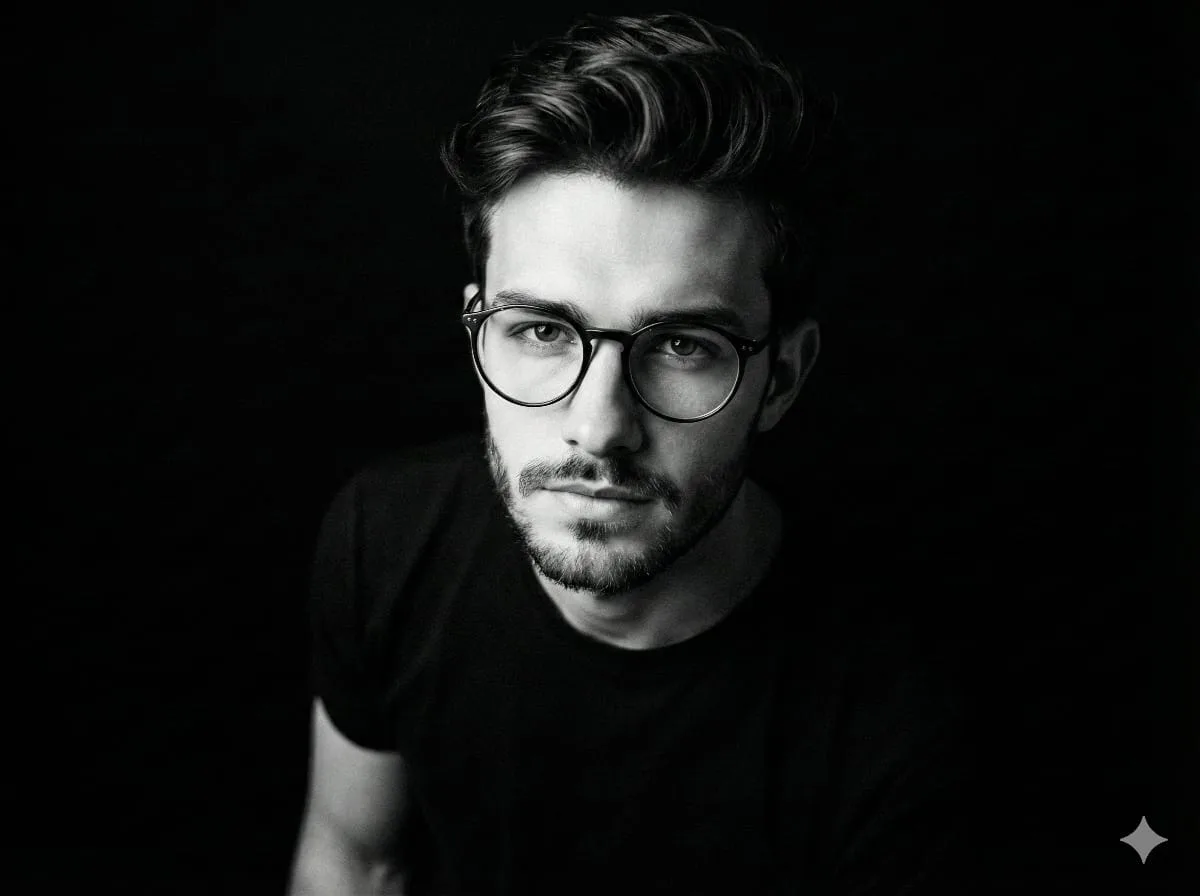 Proud Black and White Portrait Close-up: A Modern Take