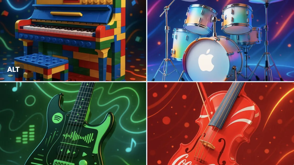 Branded Musical Instruments - Editorial Style