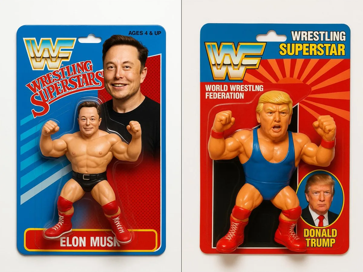 A Hero 90s Style Wrestlers