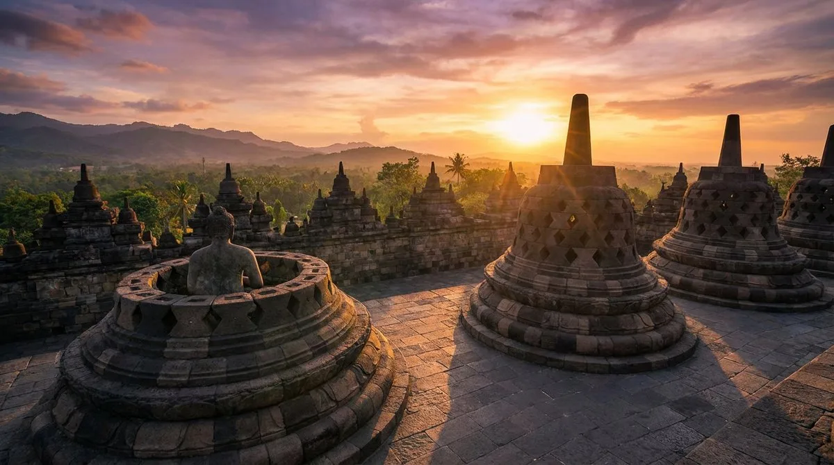 Geolocation sunset image prompt