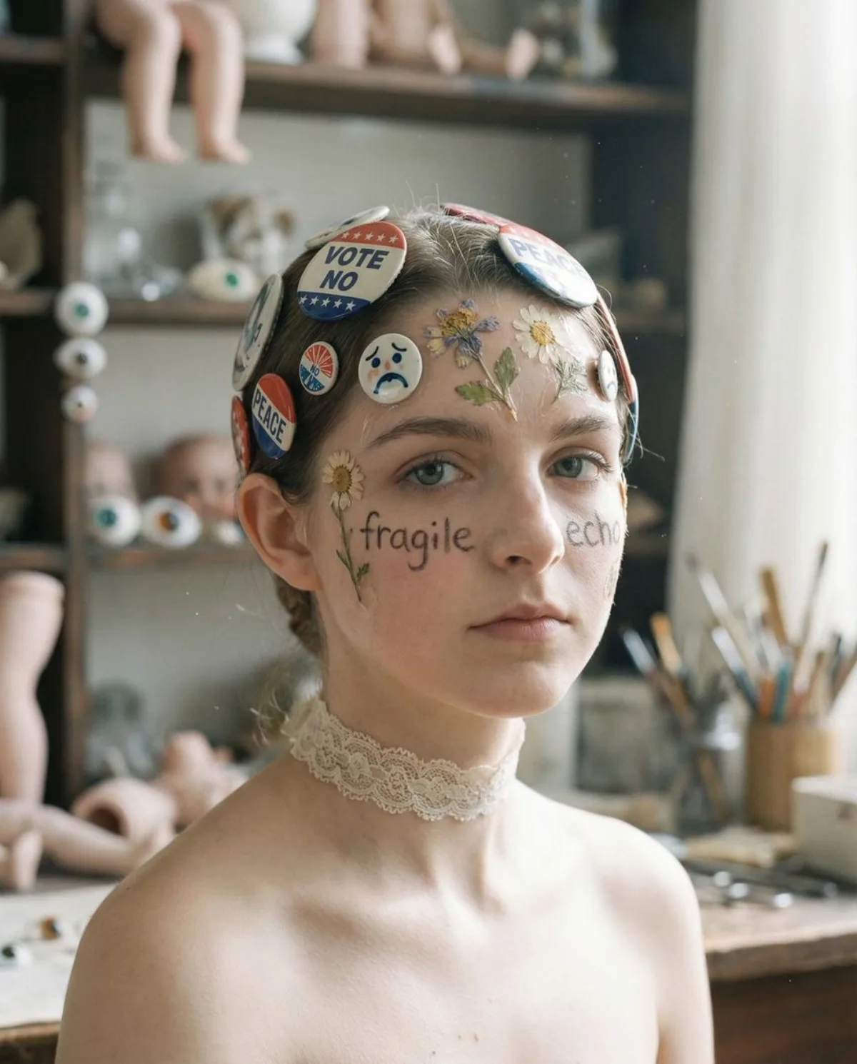 A Curated Hyper-realistic Portrait as Living Scrapbook
