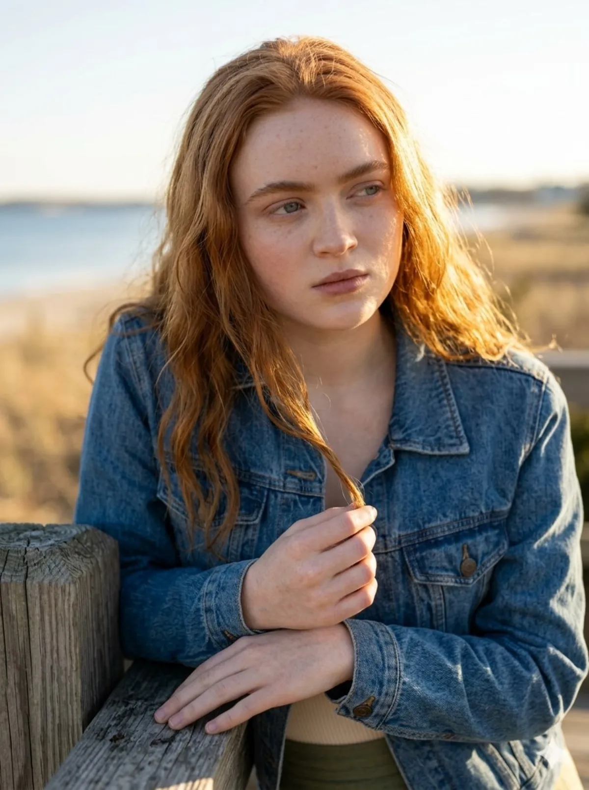 Golden Hour Portrait on a Beach Boardwalk - Modern Style