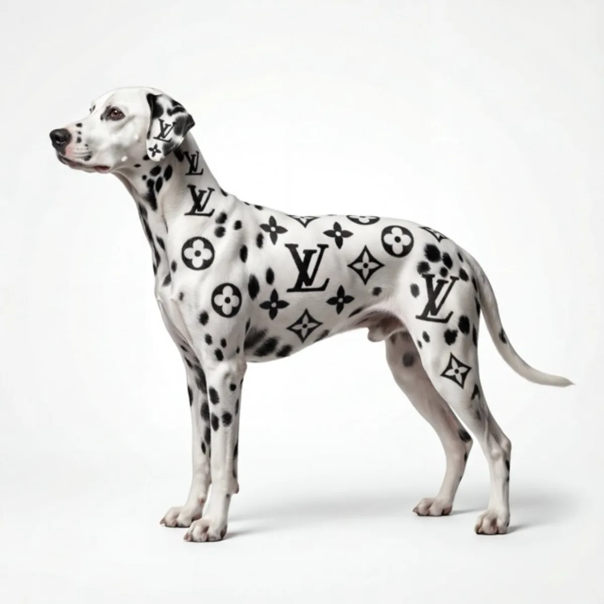 Luxury Brand Animal Portrait with Integrated Patterns: A Signature Take