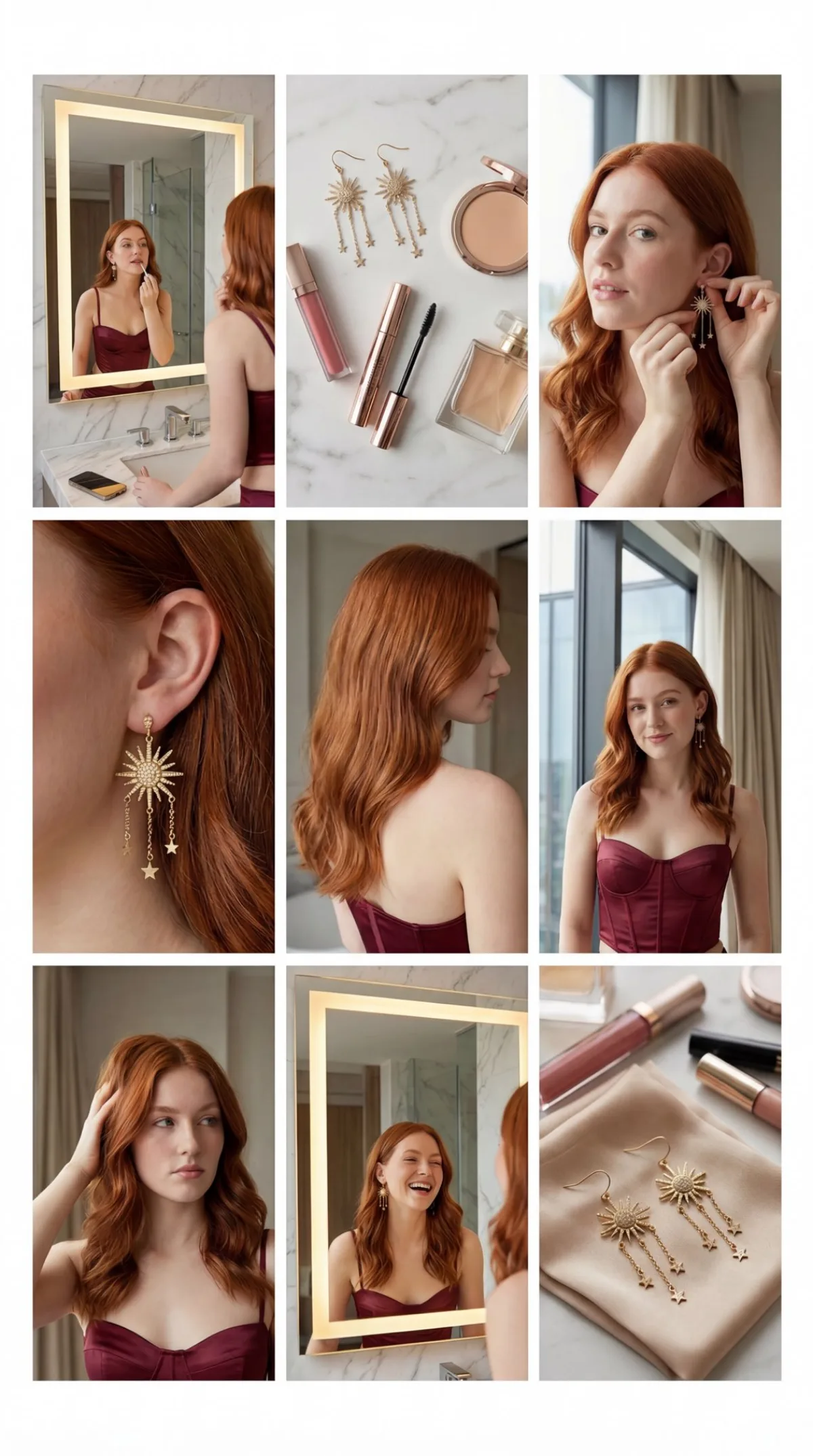 Red-Haired Woman Jewelry Moment