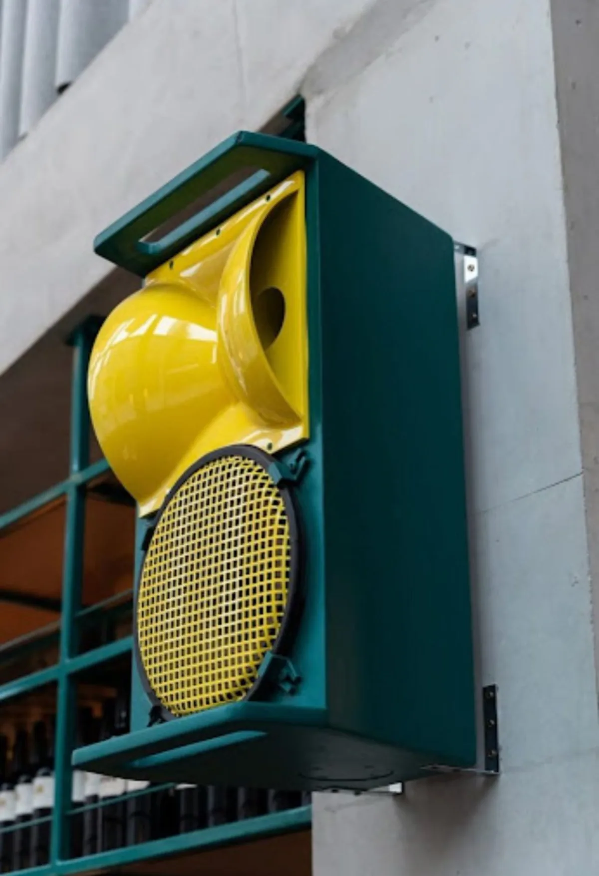 Stylized Technical drawing of a speaker