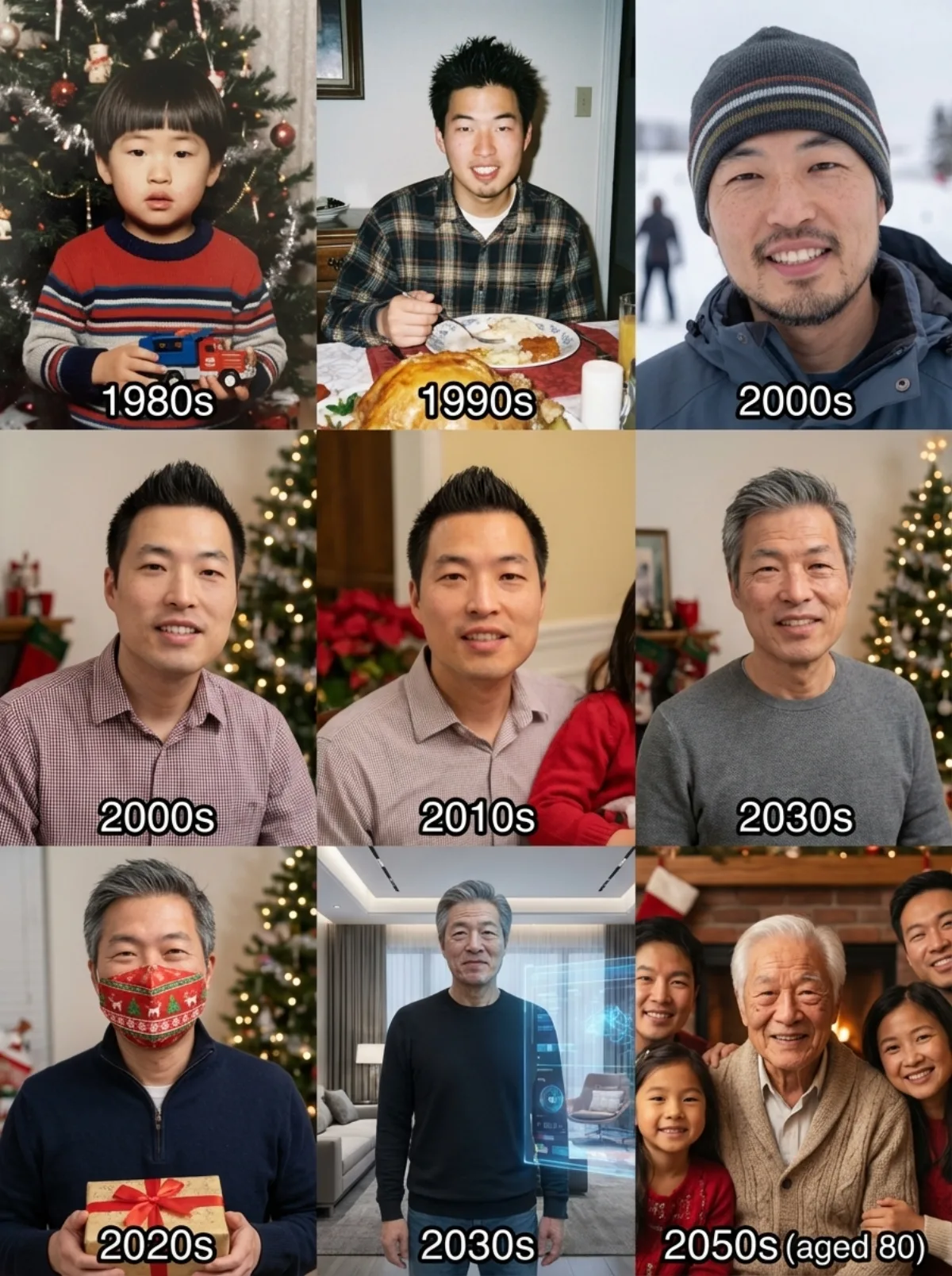 Holiday Photos from Birth to Age 80 - Refined Style