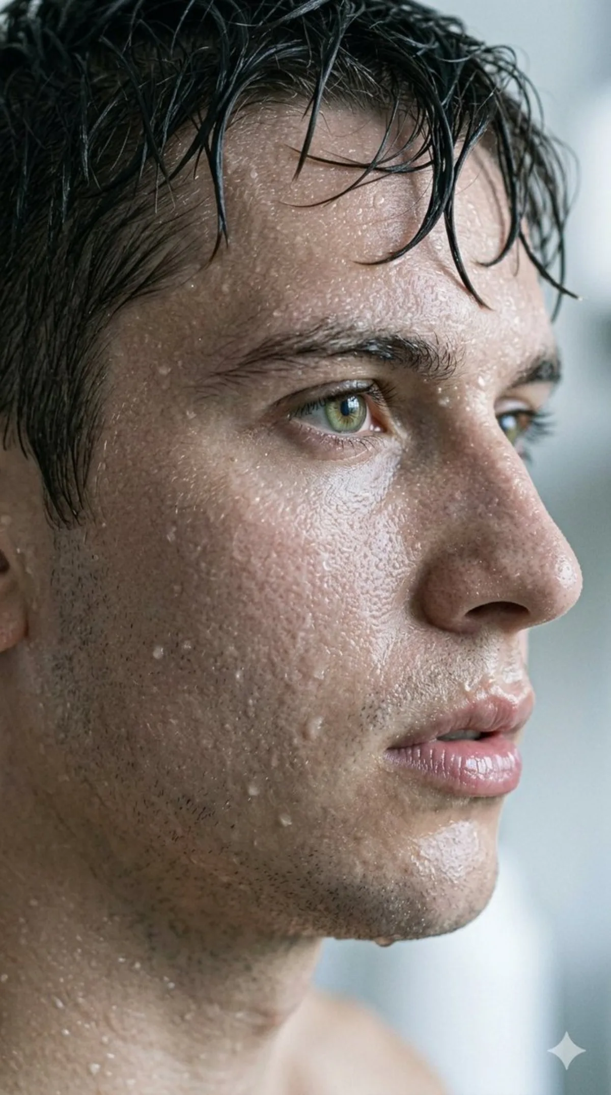 Curated Extreme Macro Profile of a Young Man