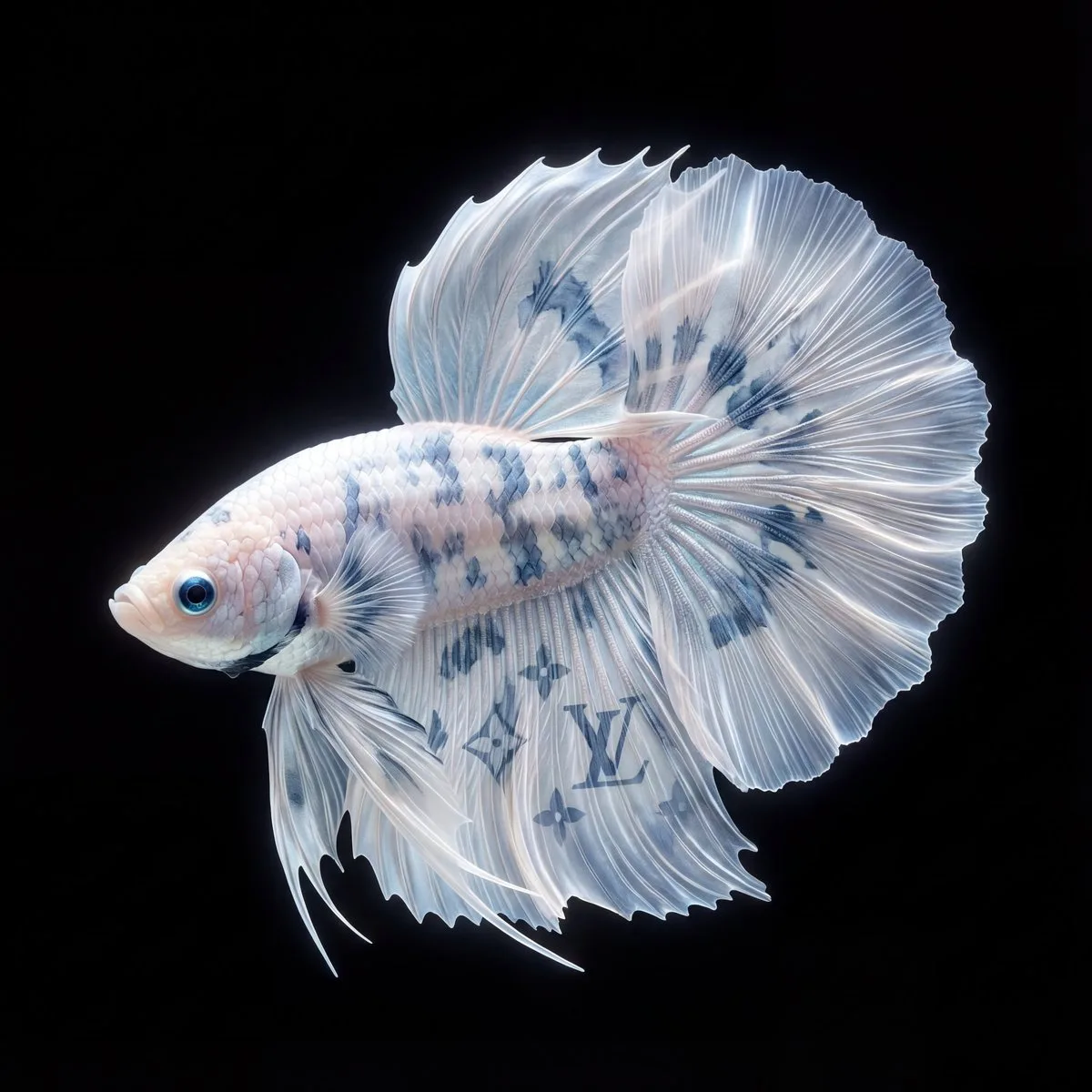 LV Betta Fish: Symbiosis of Nature and Luxury (Crafted)